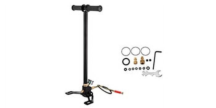 VEVOR 3 Stage PCP Air Gun Rifle Filling Stirrup Pump Hand Pump 4500PSI Charging Black New - Image 4