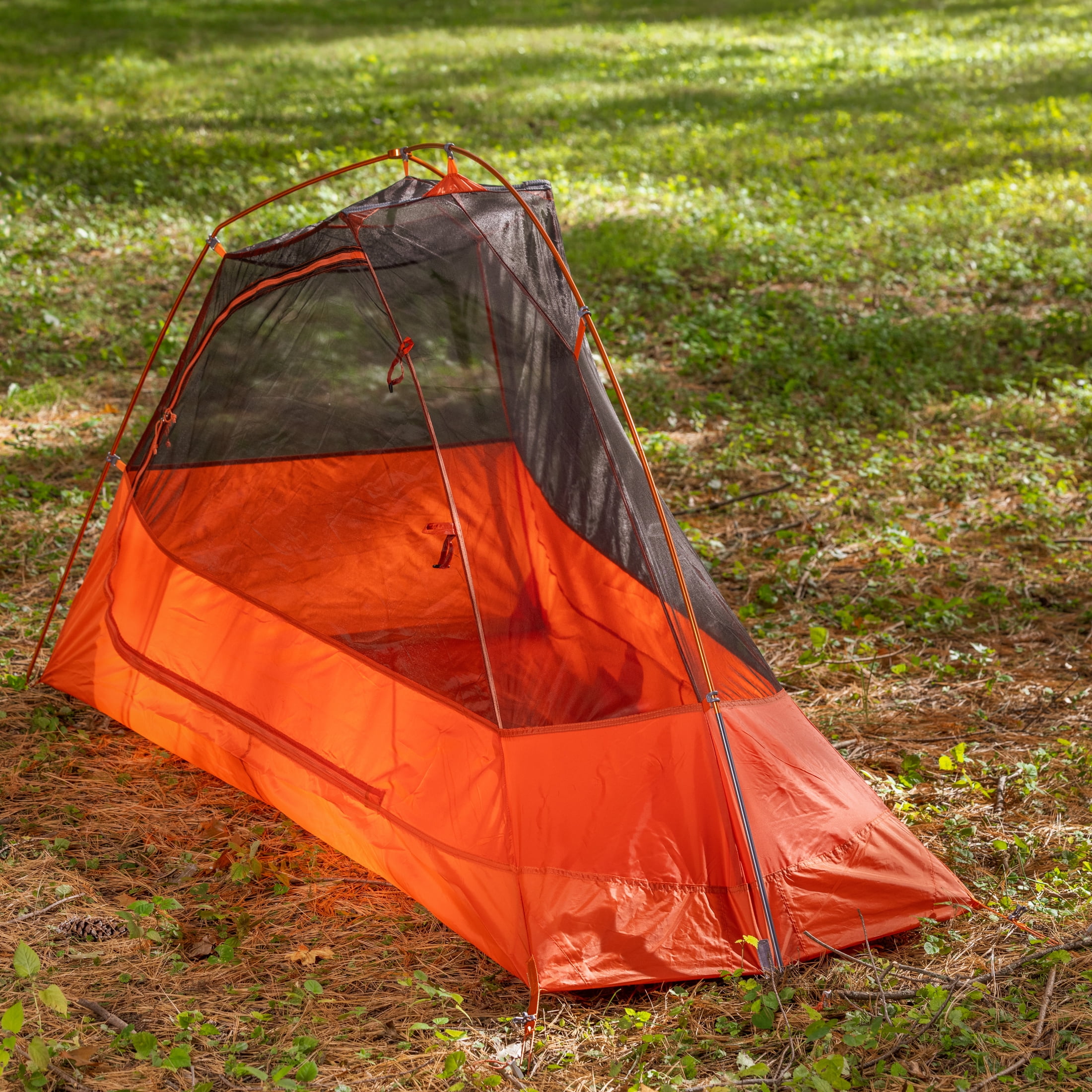 Ozark Trail 1-Person Lightweight Backpacking Tent, 82 in. x 51 in., 3.65 lb. Carry Weight, Orange - Image 11