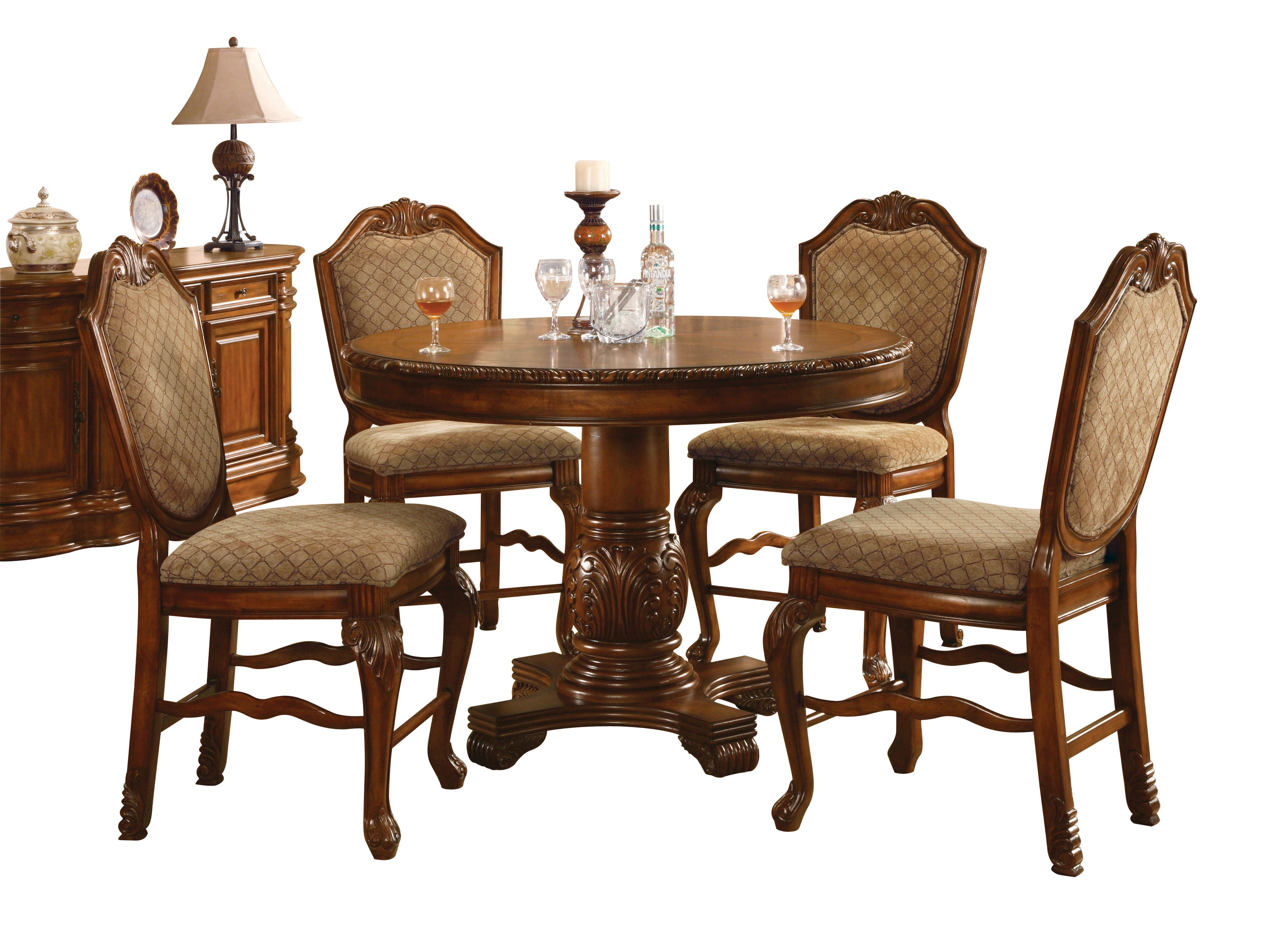 Acme Furniture Chateau De Ville Counter Height Chair (Set-2), Espresso, Indoor Location - Image 3