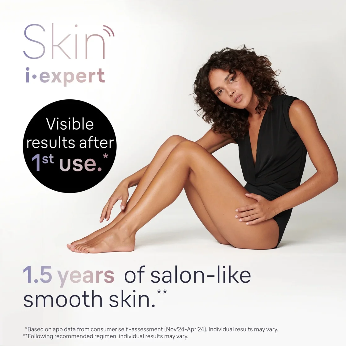 Braun IPL Skin i·expert, at Home Hair Removal, with Free App, 3 Heads, PL7243 - Image 2