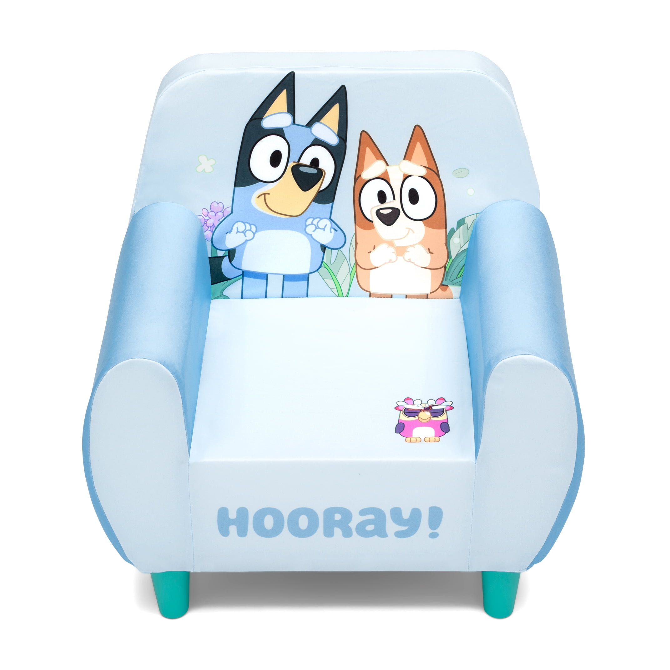 Bluey Foam Chair by Delta Children, Blue - Image 4