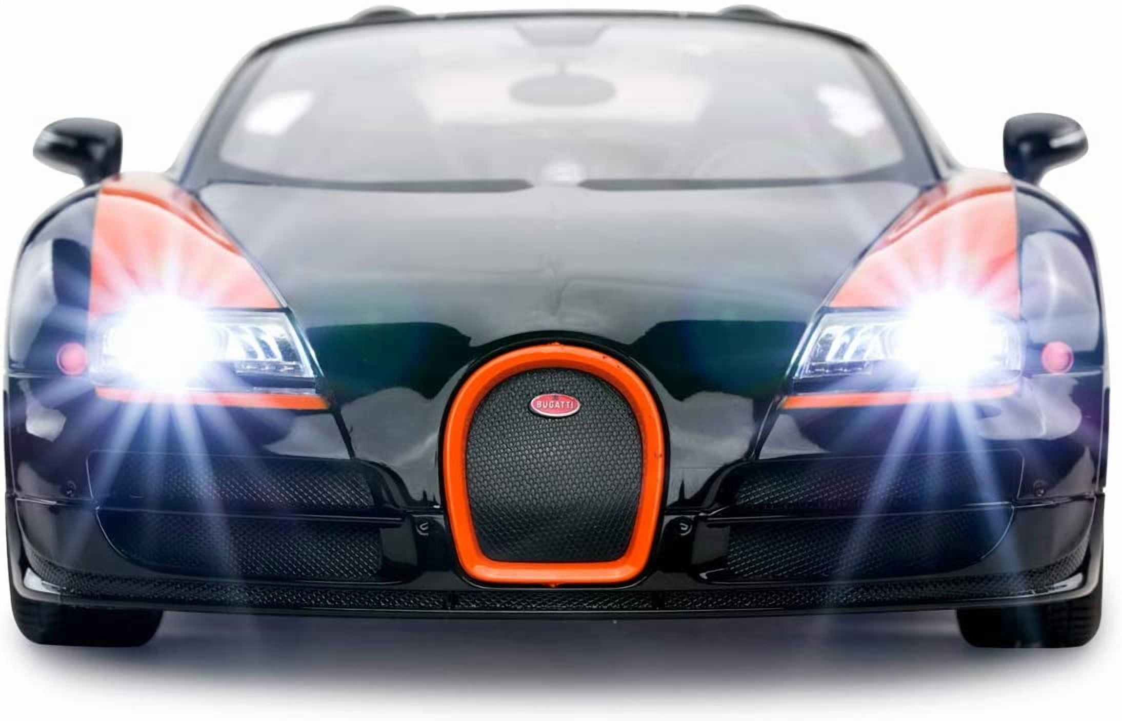 Wonder Wheels 1:14 RC Remote Control Bugatti Veyron Grand Sport Vitesse Car - Black/Blue - Image 3