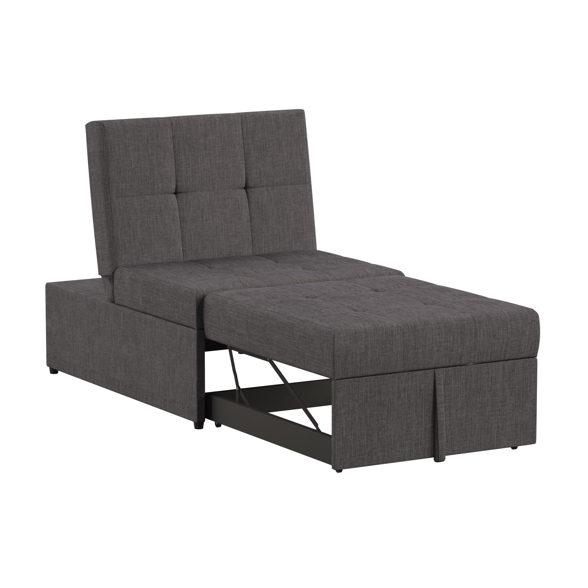 Weston Home Tucker Convertible Ottoman, Dark Grey - Image 10