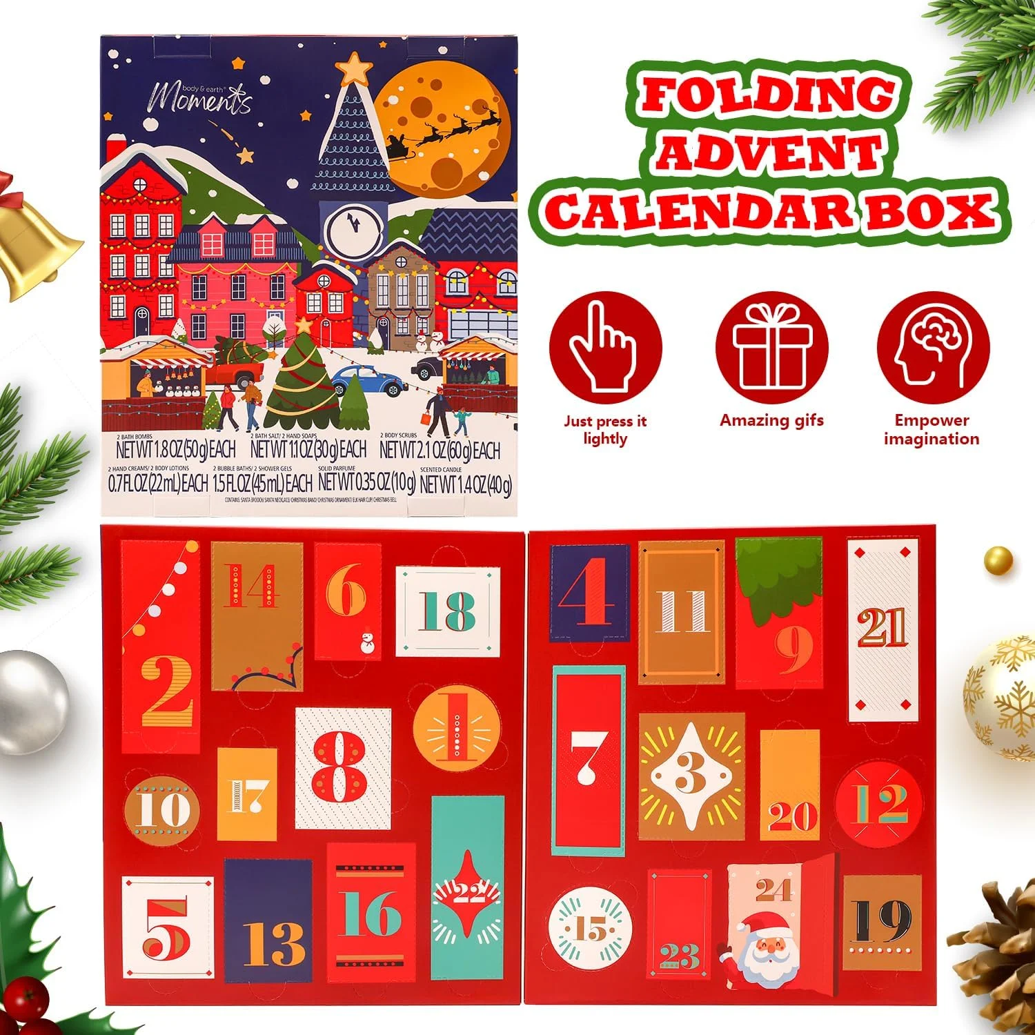 Advent Calendar 2025 Christmas Gifts Sets for Women, Spa Gift Baskets for Women, 24pcs Surprise Xmas Gifts Box - Image 8