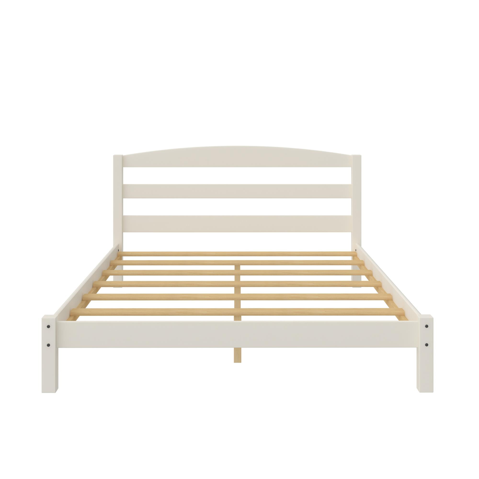 Better Homes & Gardens Leighton Solid Wood Platform Bed Frame, Full, White - Image 14