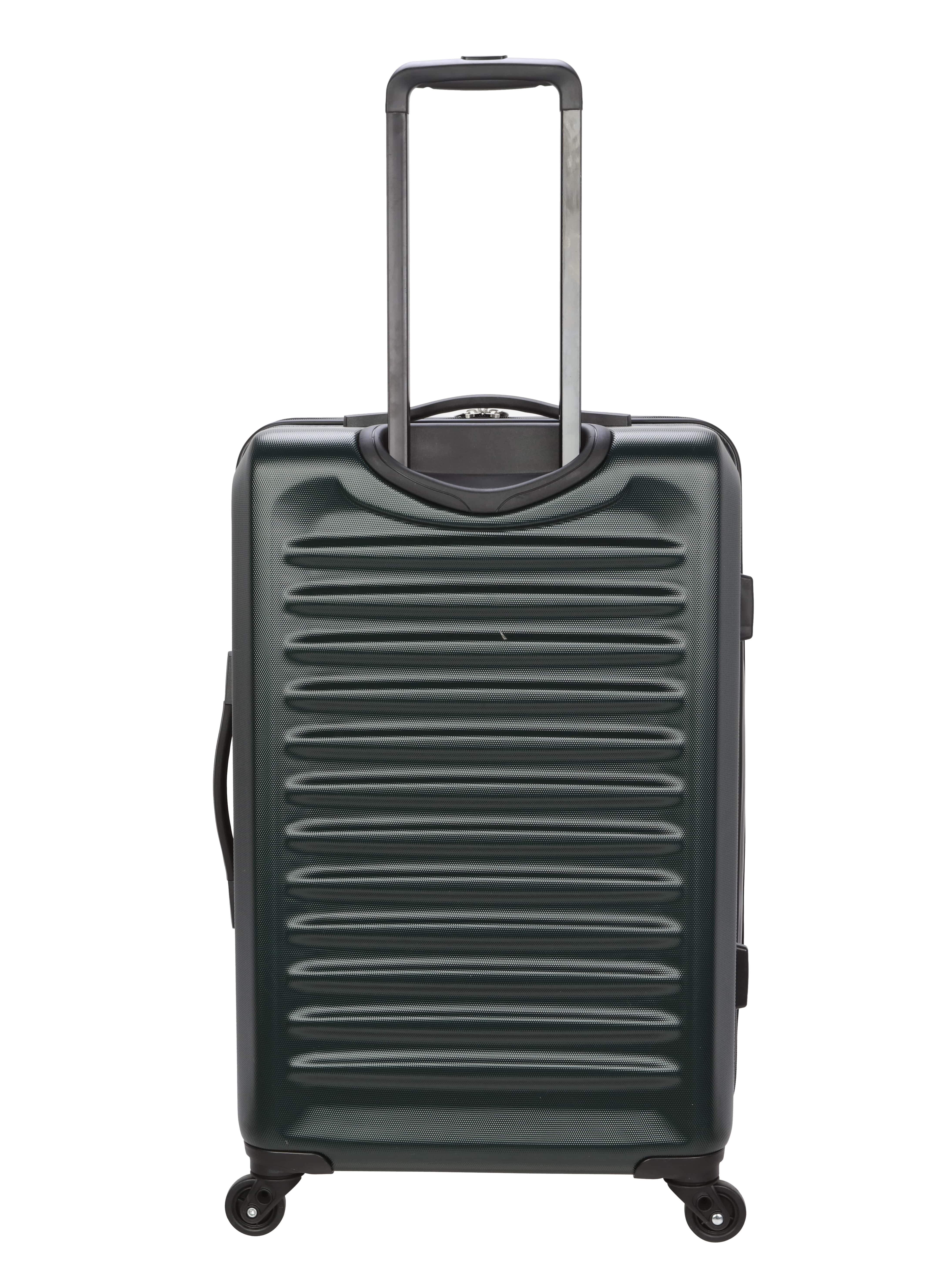 Moda ABS Hard Side 3 Piece Luggage Set, Includes 28-inch and 24-inch Checked and 20-inch Carry-on Luggage, Dark Green - Image 5