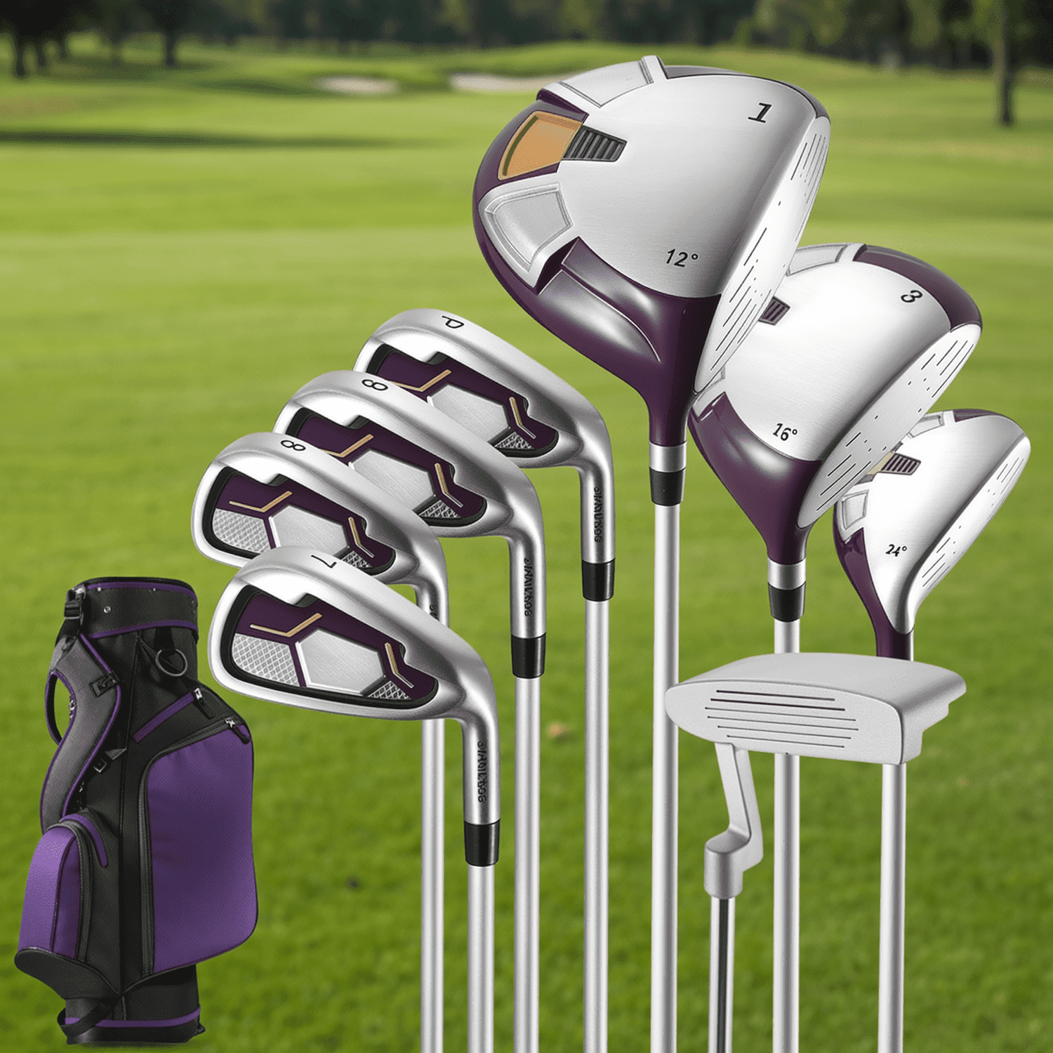 Naipo Complete Golf Clubs Package 8 Club Set for Men Woman Right Handed True Temper Steel Shafts Putter Stand Bag and 3 H C Bonus Head - Image 8