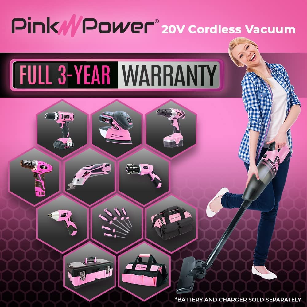Pink Power Vacuum (TOOL ONLY - Does Not Include Battery or Charger) - Image 7