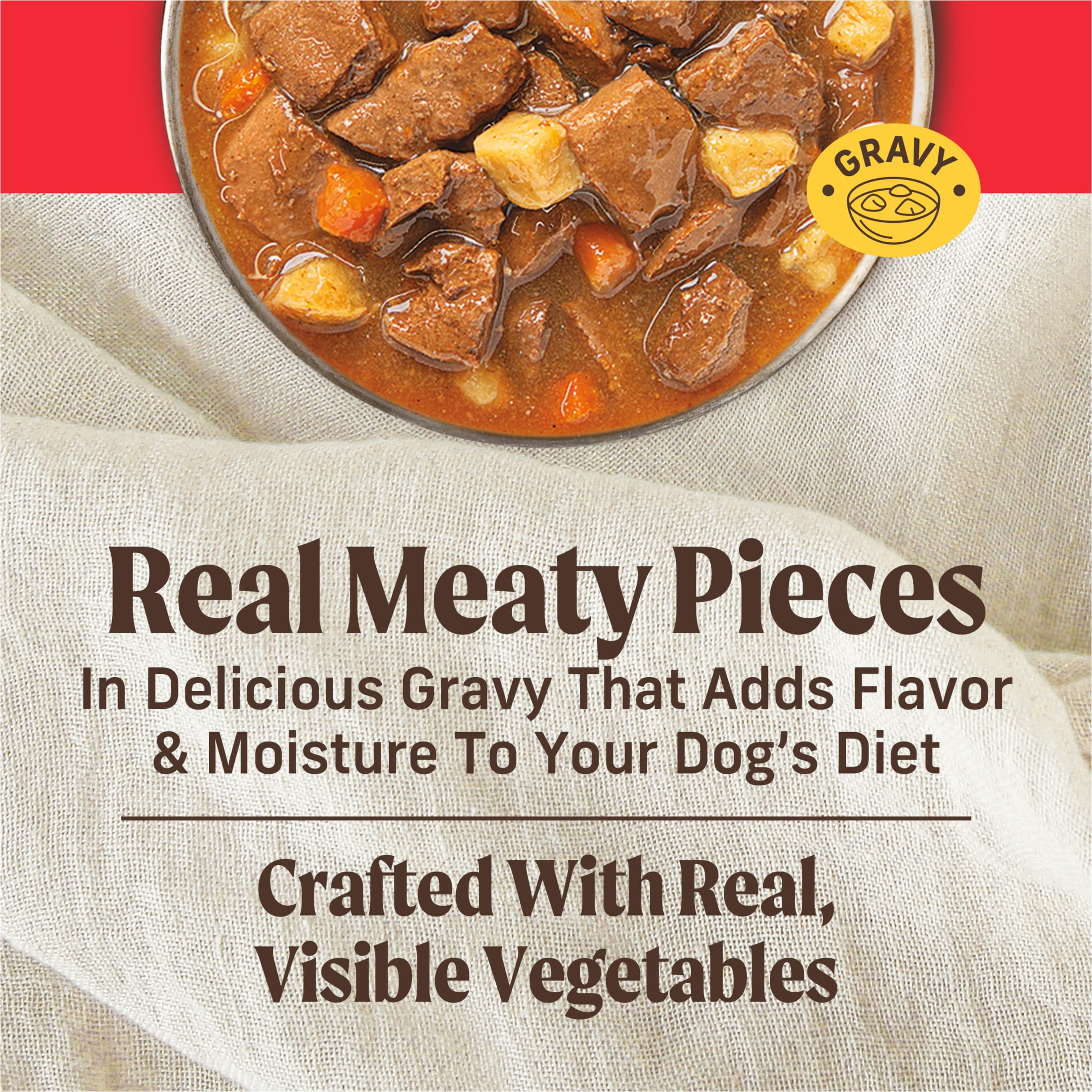 Merrick Chunky Wet Dog Food Grain Free Pot Roast Beef & Veggies in Gravy, 12.7 oz Cans (12 Pack) - Image 8