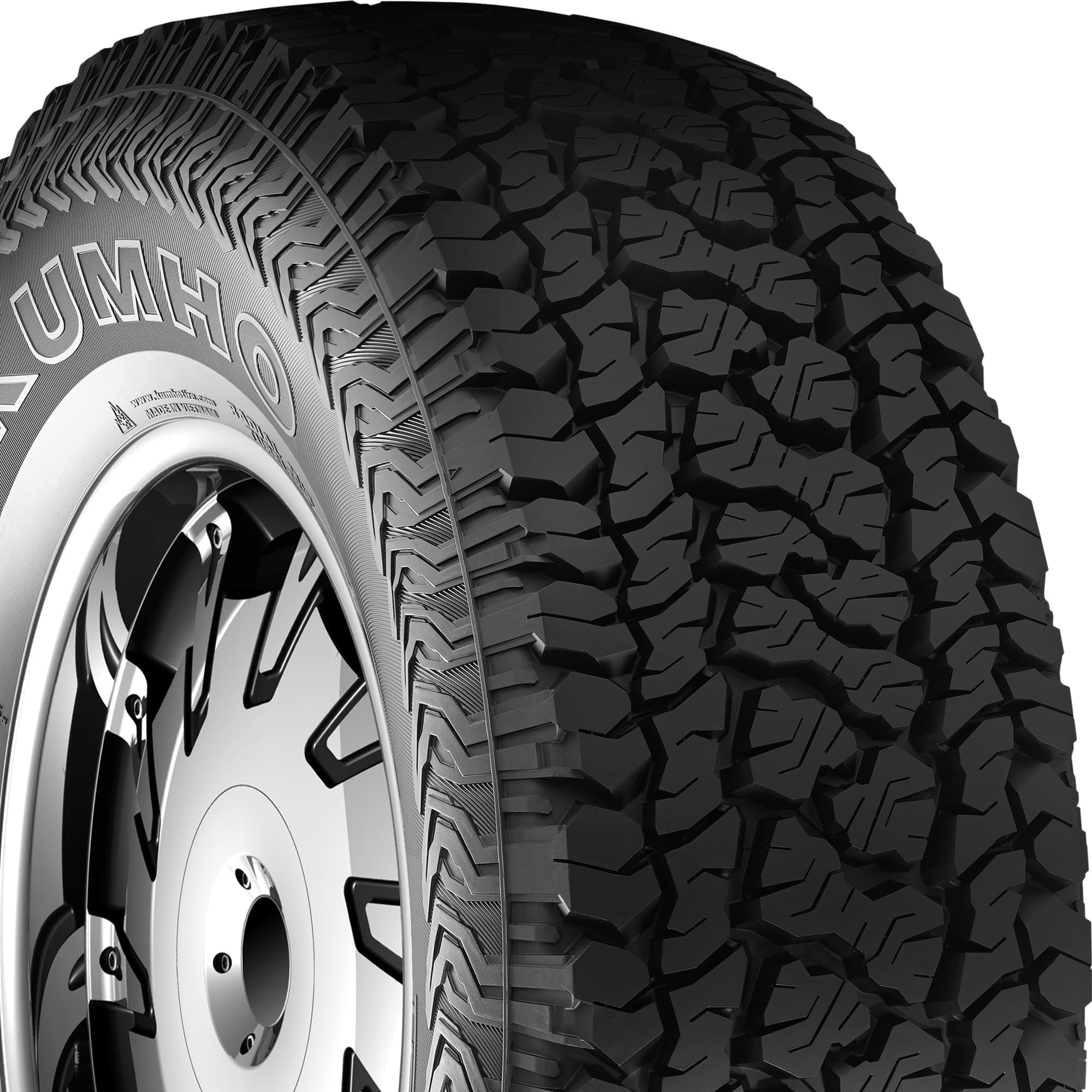 Kumho Road Venture AT51 All Terrain 275/60R20 114T Light Truck Tire - Image 6