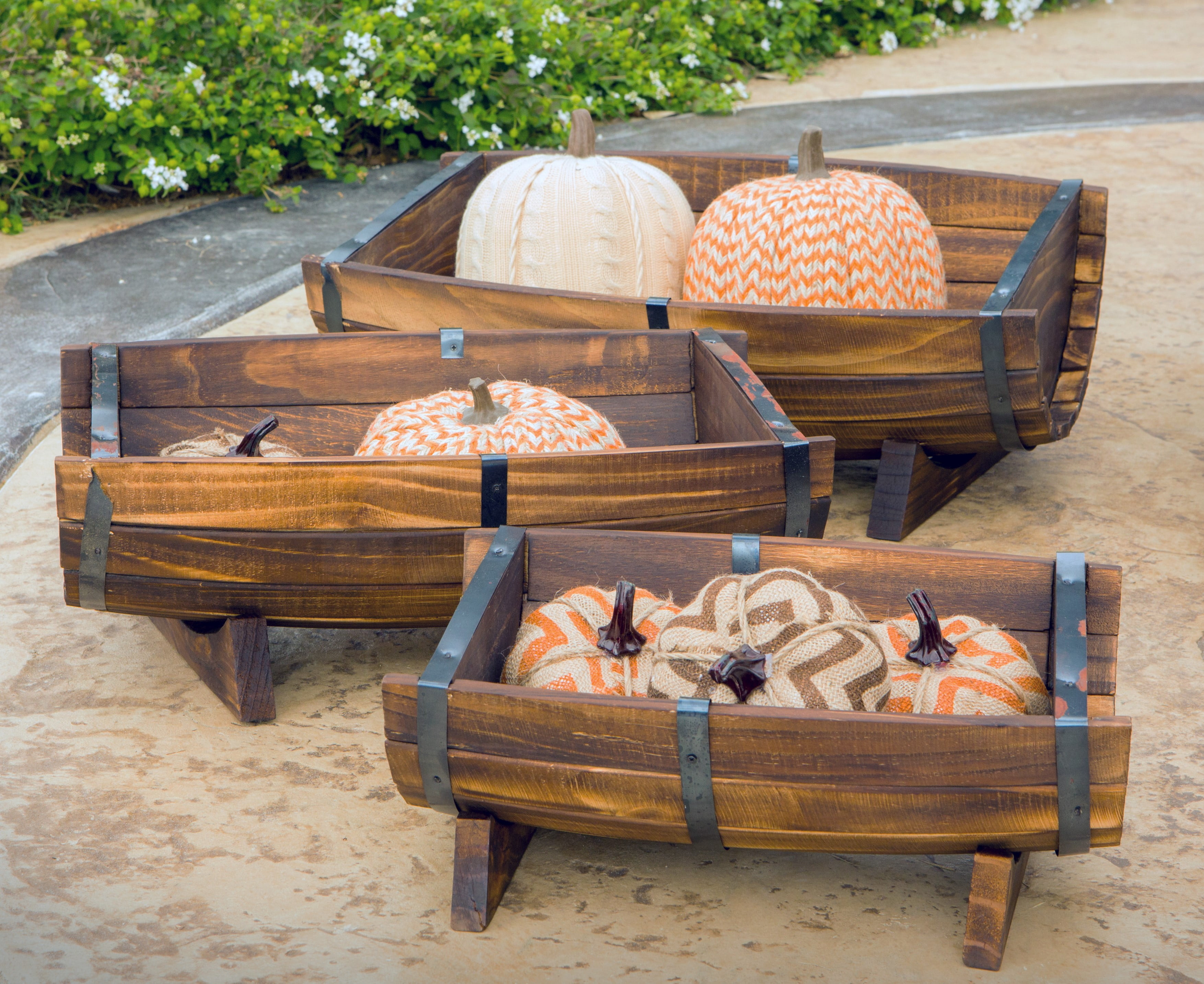 Leigh Country TX 93961 Half Barrel Planter Set, 3 Piece - Image 4