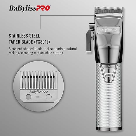 BaBylissPRO SilverFX Plus All-Metal Lithium Professional Hair Clippers - Image 8