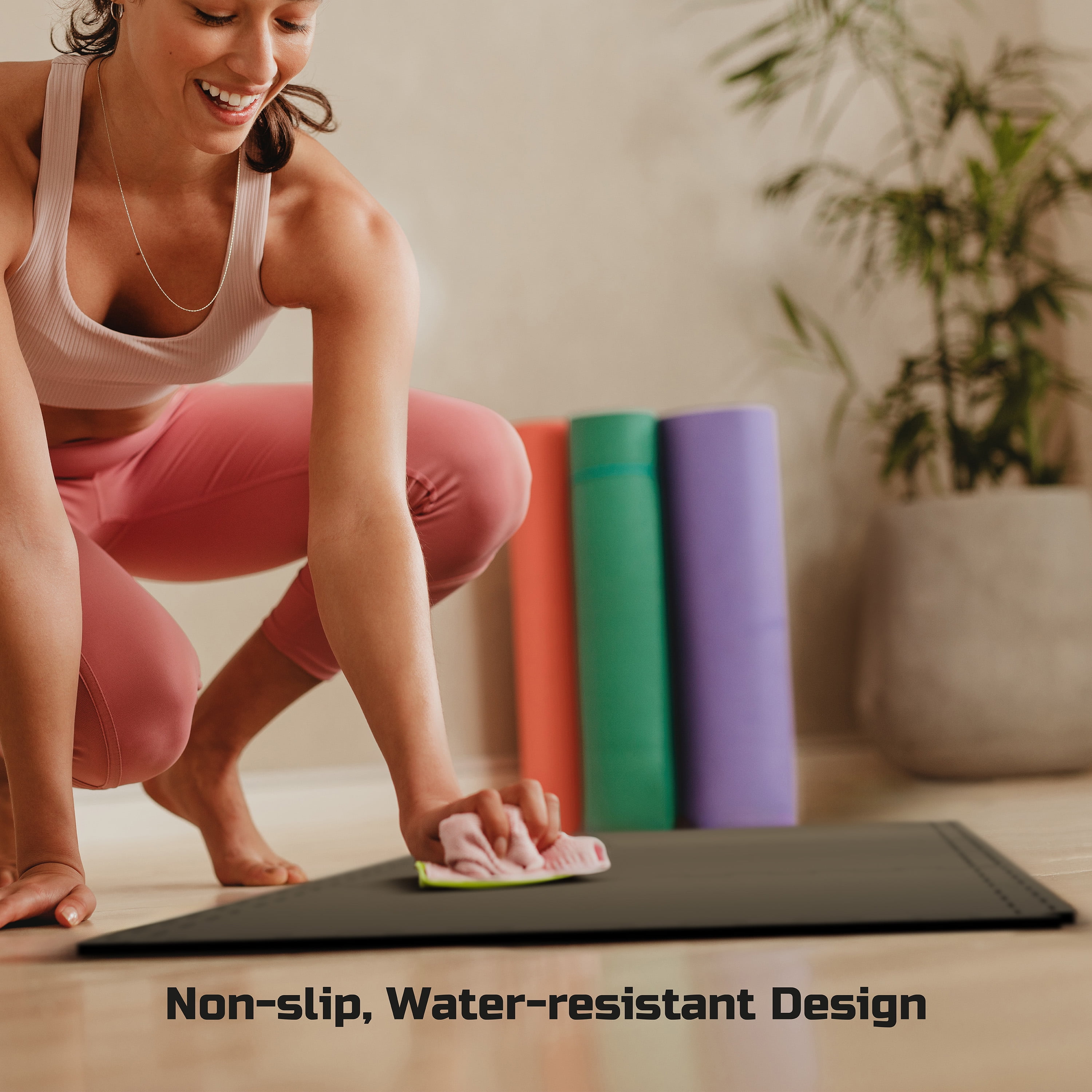 FitRx Pro Mat Exercise Mat, 12-Pack 24" x 24" Interlocking Foam Floor Tiles for Home Gym EVA Foam Mat, 48 sq. ft. - Image 3