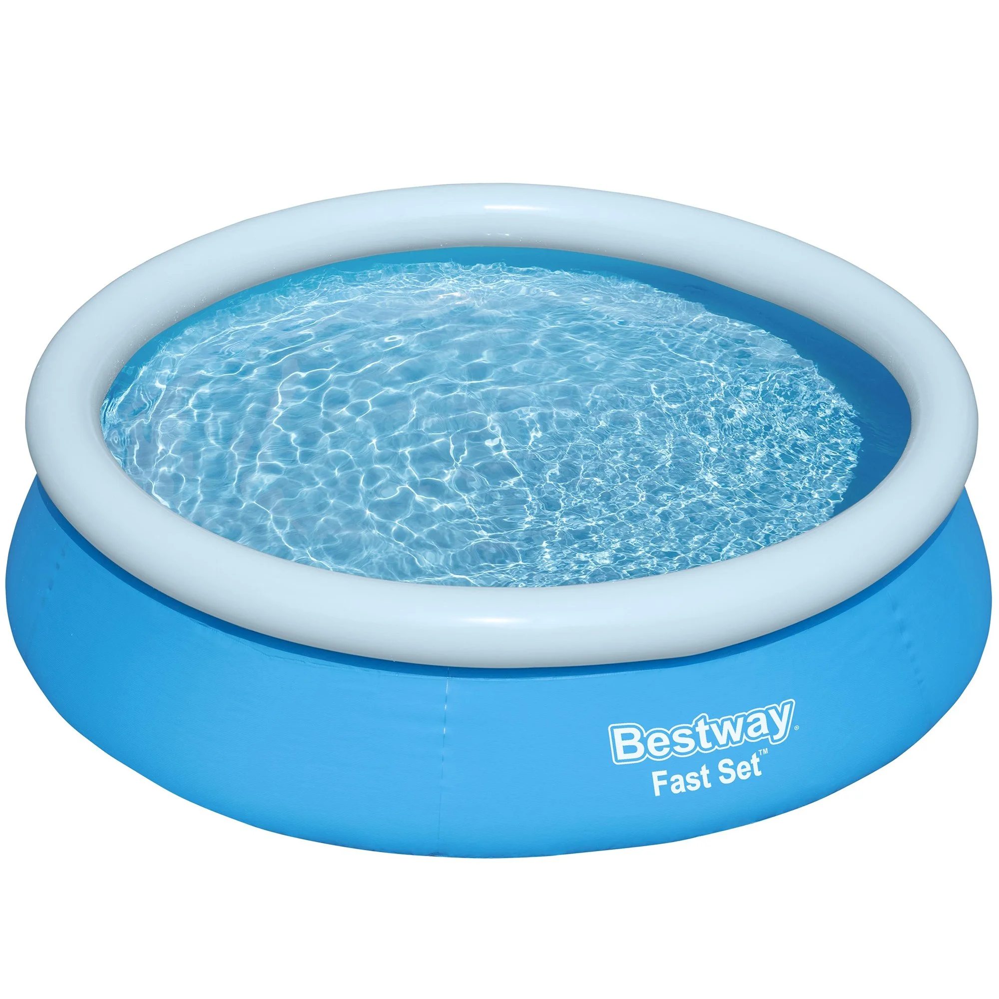 Bestway: Fast Set Pool - 6' x 20" - Blue, Inflatable Round Above Ground Swimming Pool, DuraPlus Liner, Fill-Rise Setup, 248gal, Family Kids Water Play - Image 2