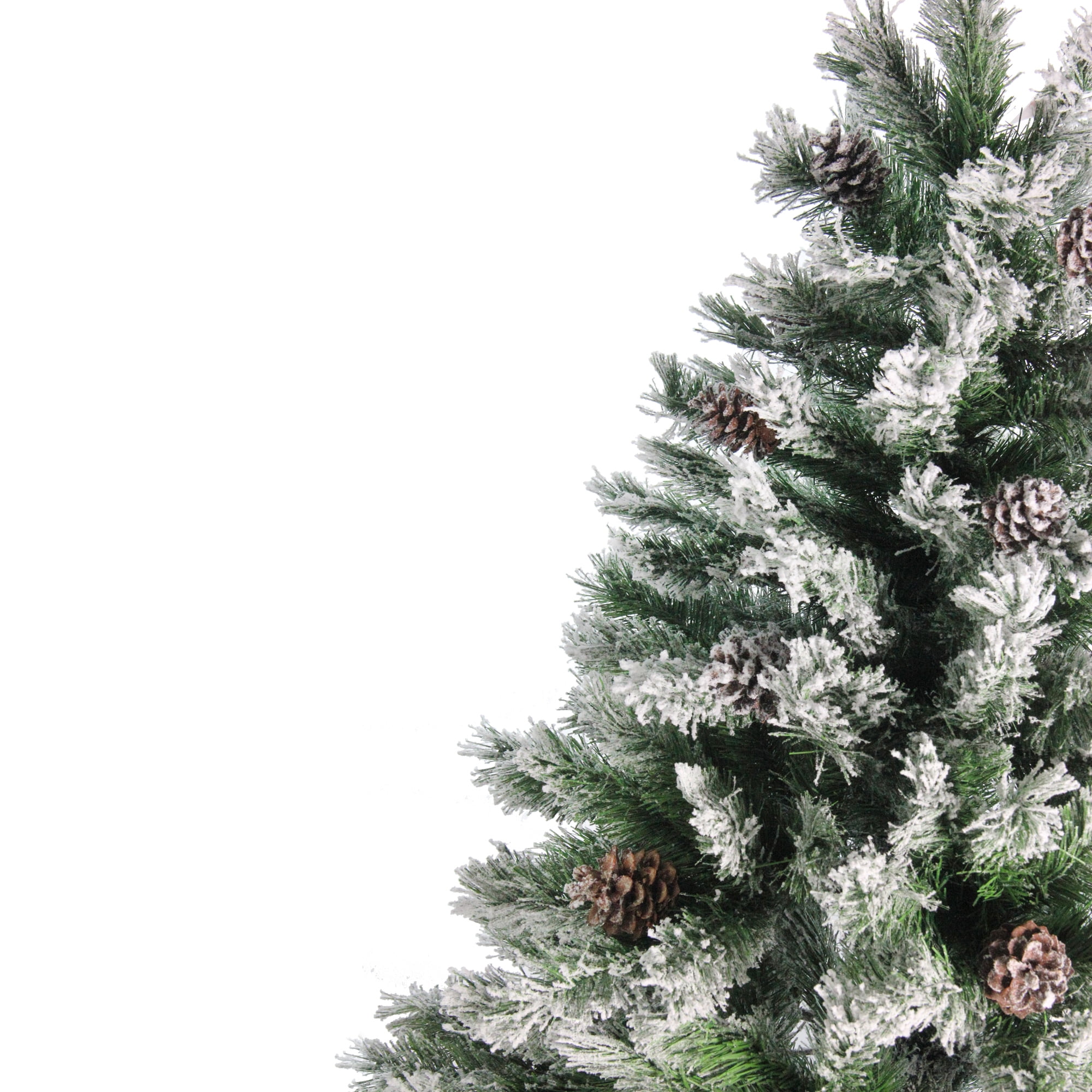 Northlight Medium Flocked Angel Pine Artificial Christmas Tree - 6' - Unlit - Image 4