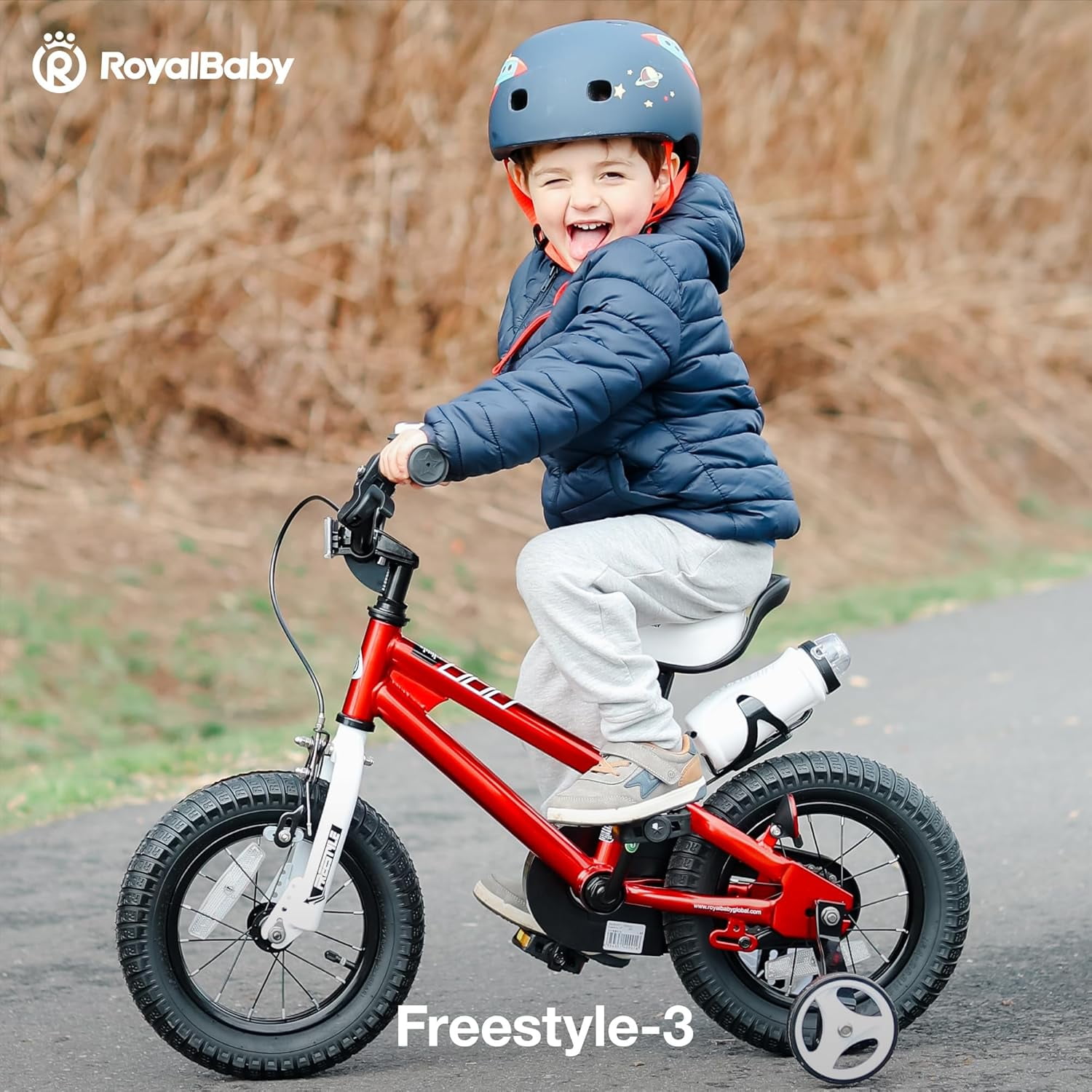 Royalbaby Freestyle 14" Bicycle for Boys and Girls Ages 3-6 Years, Red - Image 6