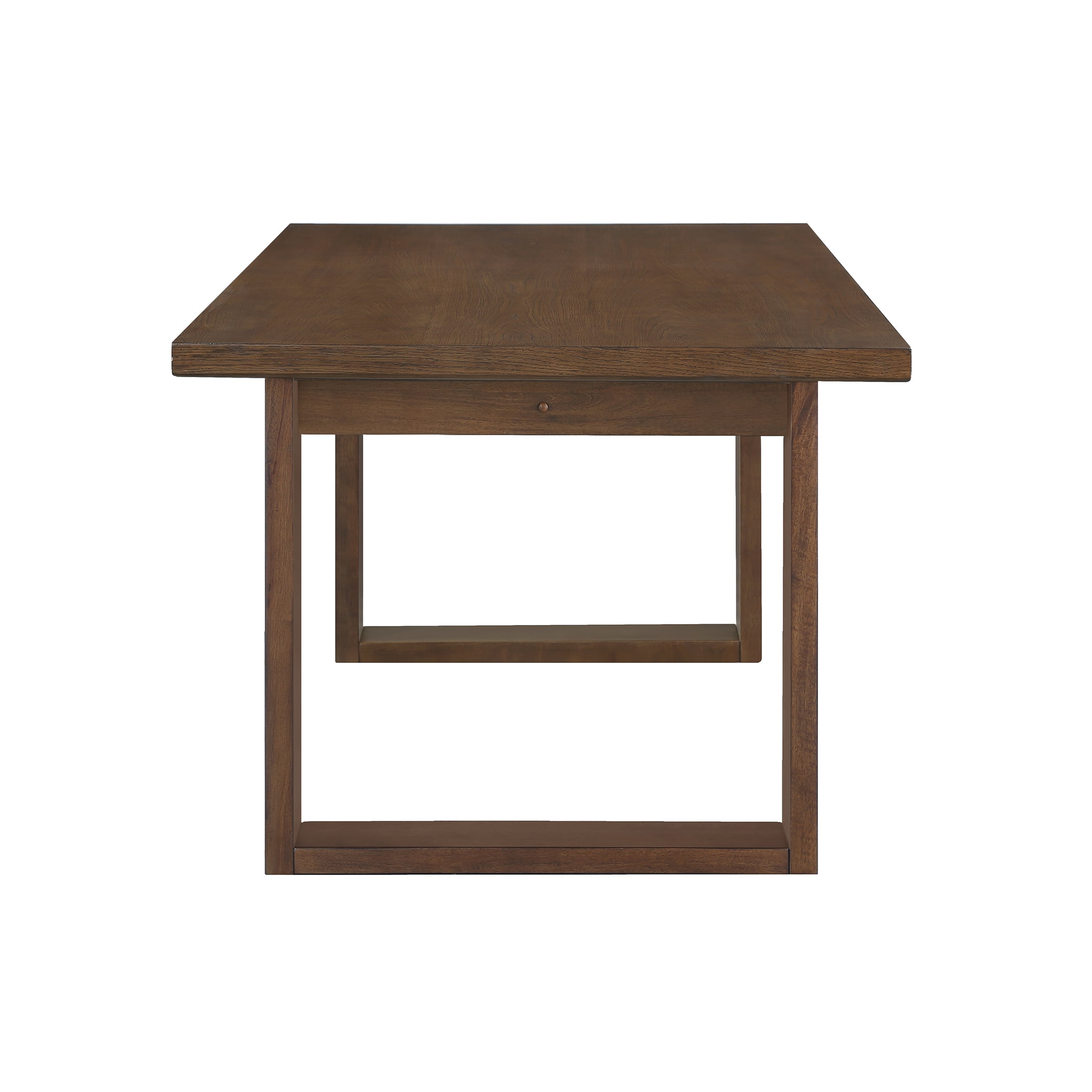 Better Homes & Gardens Ezra Collection Rectangular Double Pedestal Dining Table, 70 in, Walnut - Image 6