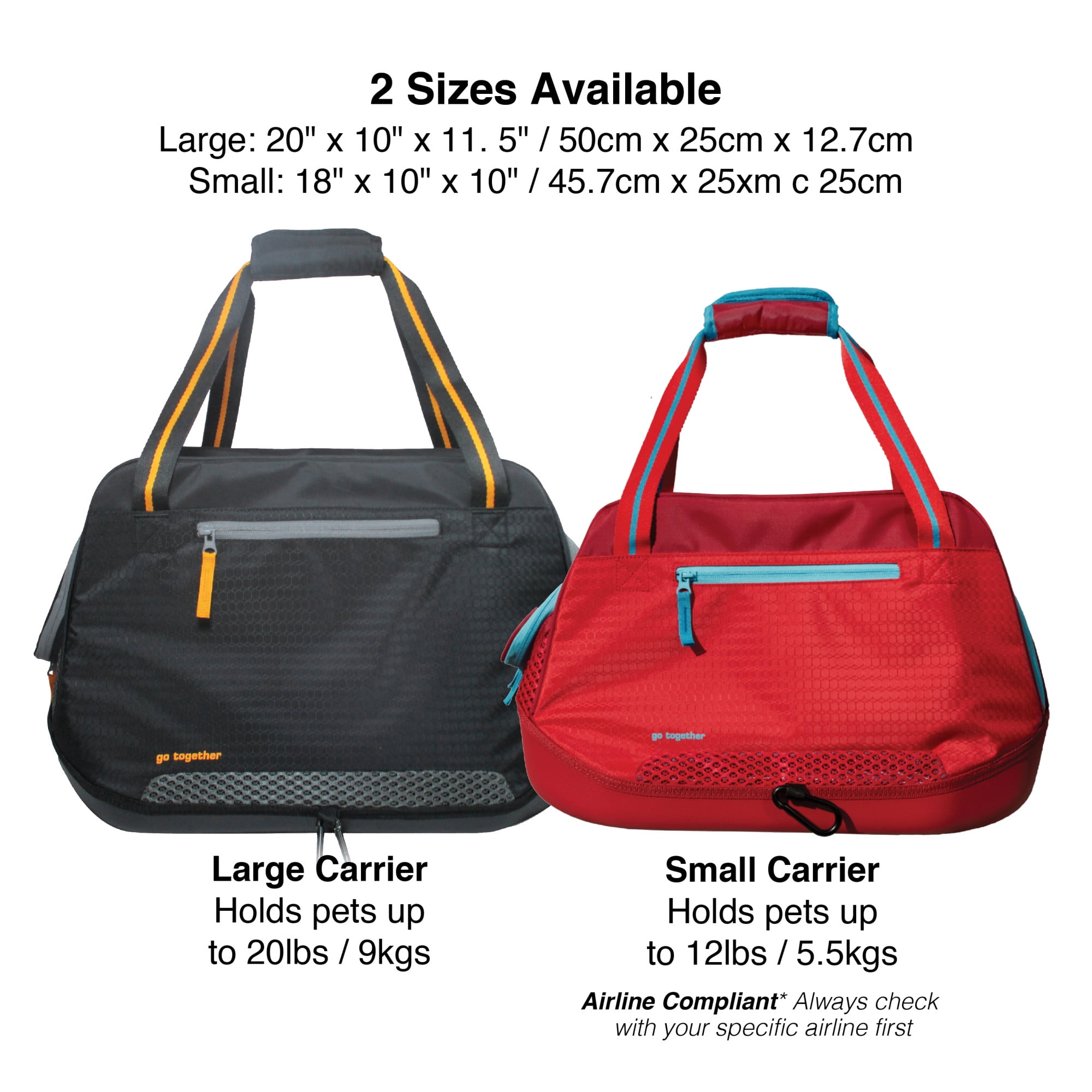 Kurgo Dog Explorer Travel Carrier, Water-Resistant, For Cats & Small Dogs Up to 20 Lbs, Black - Image 5