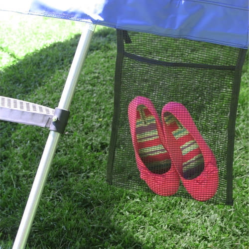 Skywalker Trampolines Wide-Step Ladder & Shoe Bag Kit - 2-Rung Blue Accessory, 275lb Capacity, Fits 4" Rails - Image 5