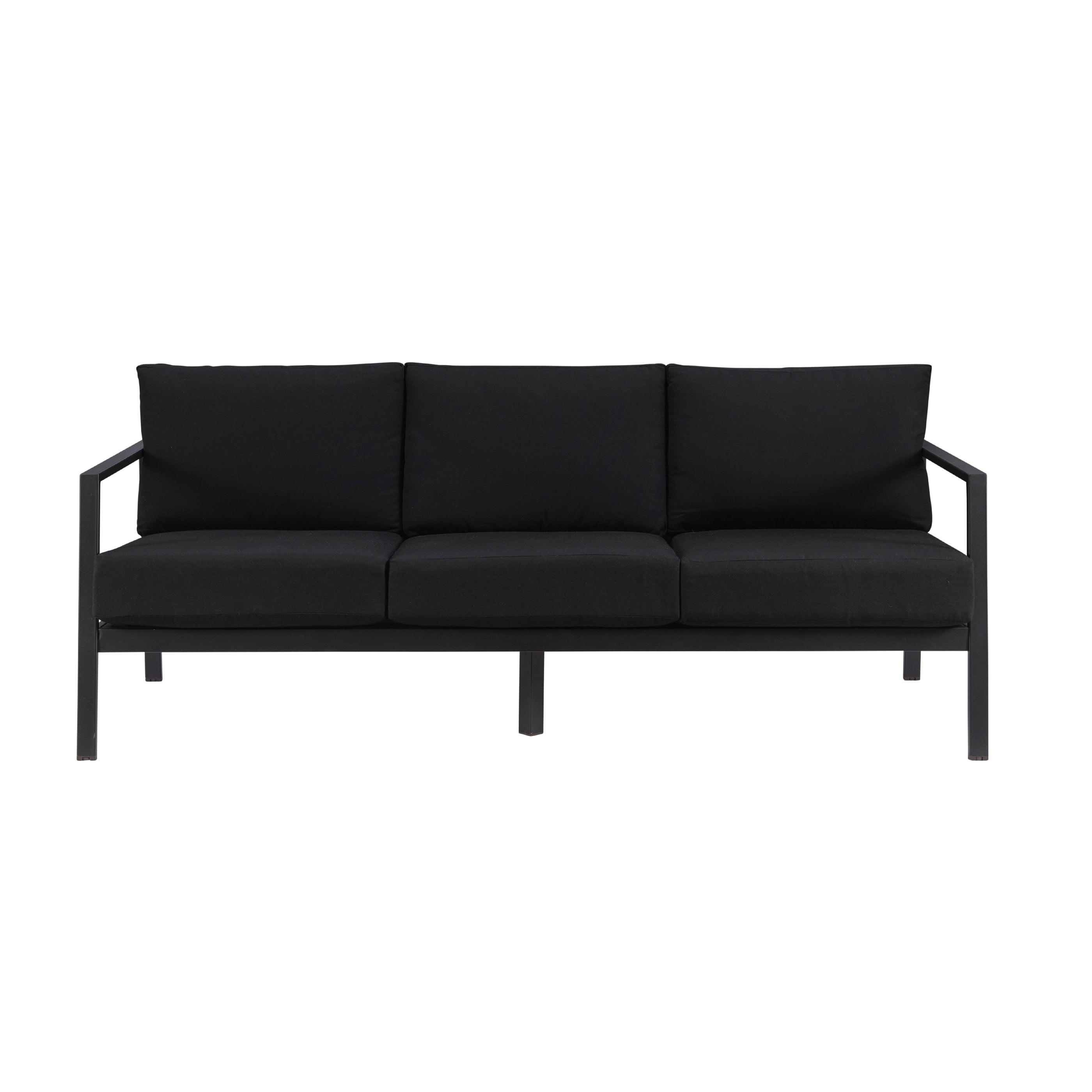 Linon Arlington Outdoor Sofa, Black - Image 5