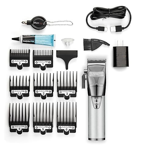 BaBylissPRO SilverFX Plus All-Metal Lithium Professional Hair Clippers - Image 6