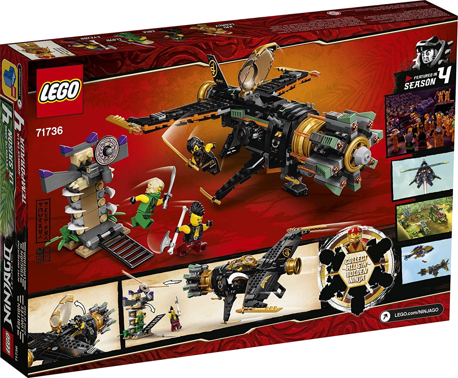 LEGO® NINJAGO 71736 Boulder Blaster, New 2021 (449 Pieces) - Image 3
