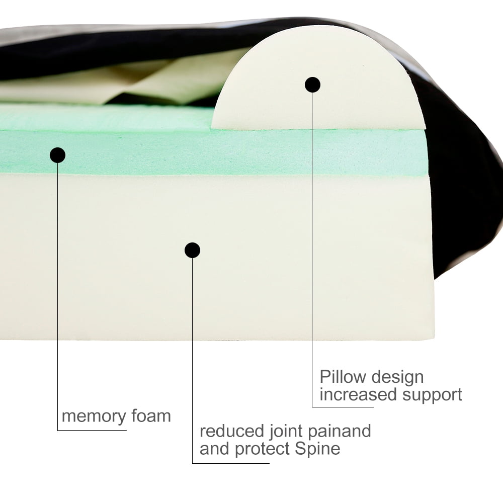 Laifug Orthopedic Memory Foam Dog Bed, Jumbo Size with Waterproof Liner & Washable Cover, Gray - Image 3