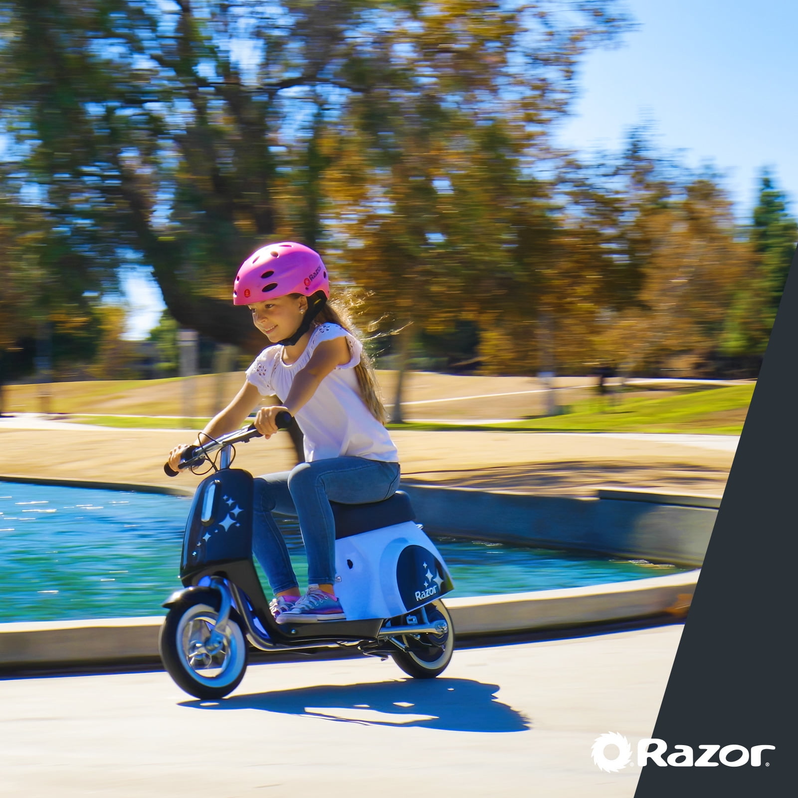 Razor Pocket Mod Petite - Purple, 12V Miniature Euro-Style Electric Scooter, up to 8 mph, for Ages 7+ - Image 3