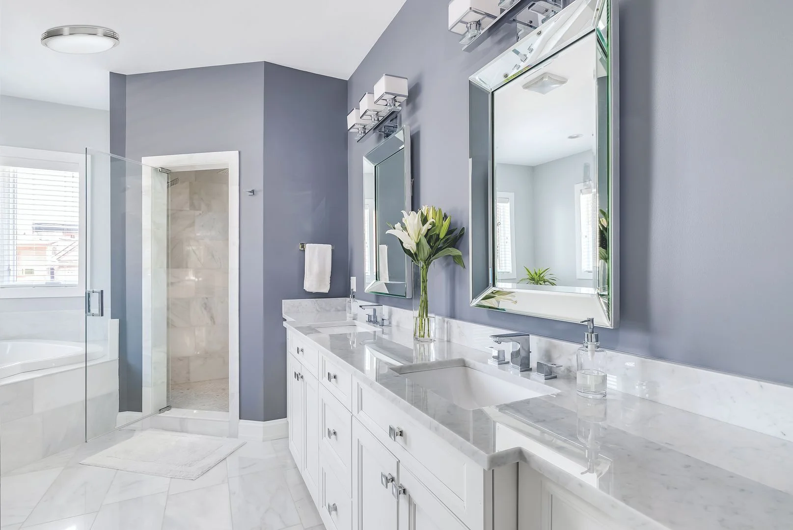 100 CFM Bathroom Ventilation Exhaust Fan with Decorative LED Light in Brushed Nickel Trim - Image 3