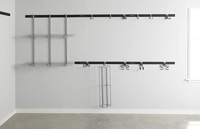 Rubbermaid Fast Track Garage 3-Piece Hook Set (Utility Hook, Handle Hook, and Hose Hook) - Image 5