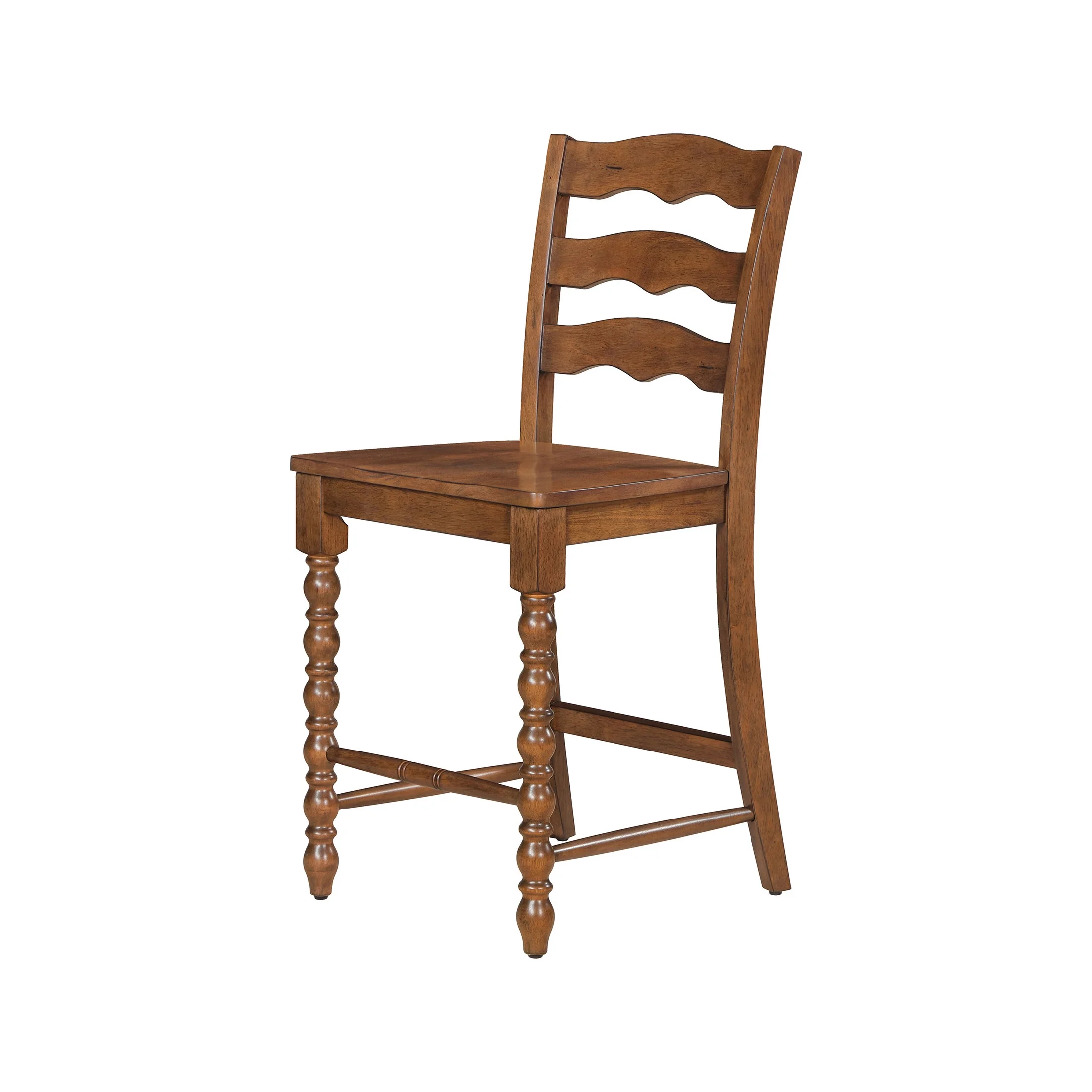 Pioneer Woman Harper Counter-Height Wood Stools, 2 Pack, Homestead Brown - Image 3