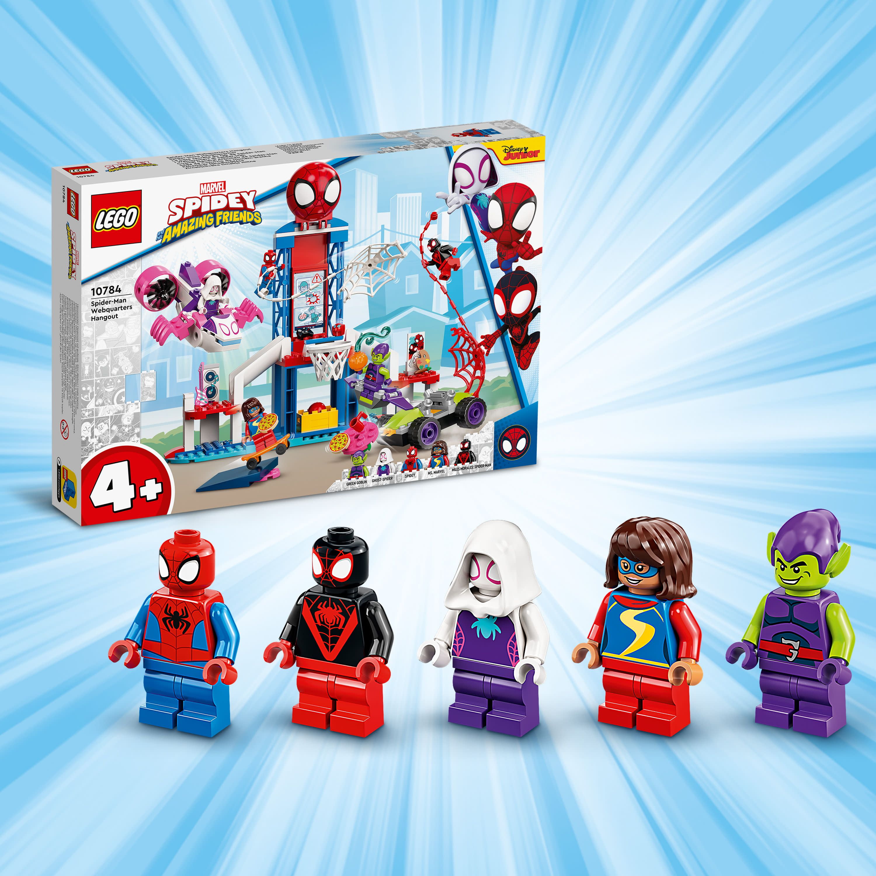 LEGO Marvel Spider-Man Webquarters Hangout 10784 Building Set - Spidey and His Amazing Friends Series, Spider-Man, Miles Morales, and Green Goblin Minifigures, Toys for Boys and Girls Ages 4+ - Image 3