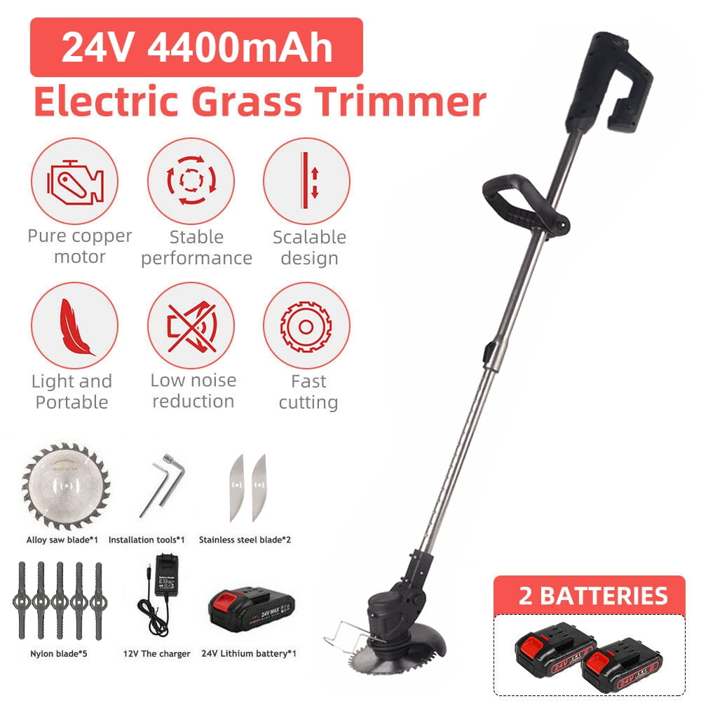 Paddsun Electric Weed Eater Lawn Edger Cordless Grass String Trimmer Cutter 24V &Battery - Image 6