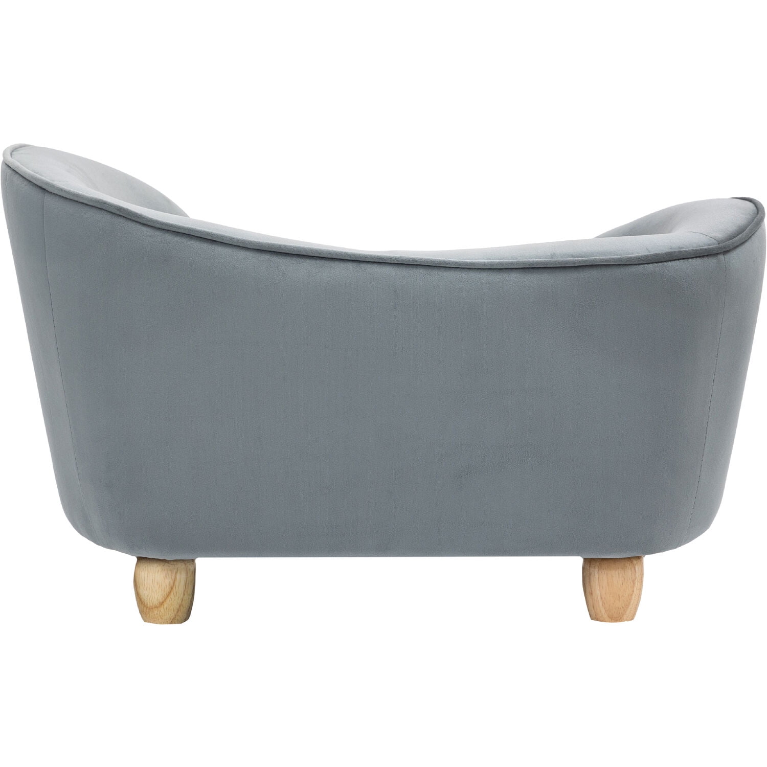 Critter Sitters 28-In. Faux-Velvet Gray Oval Pet Bed for Small-Sized Dogs and Cats - Image 21