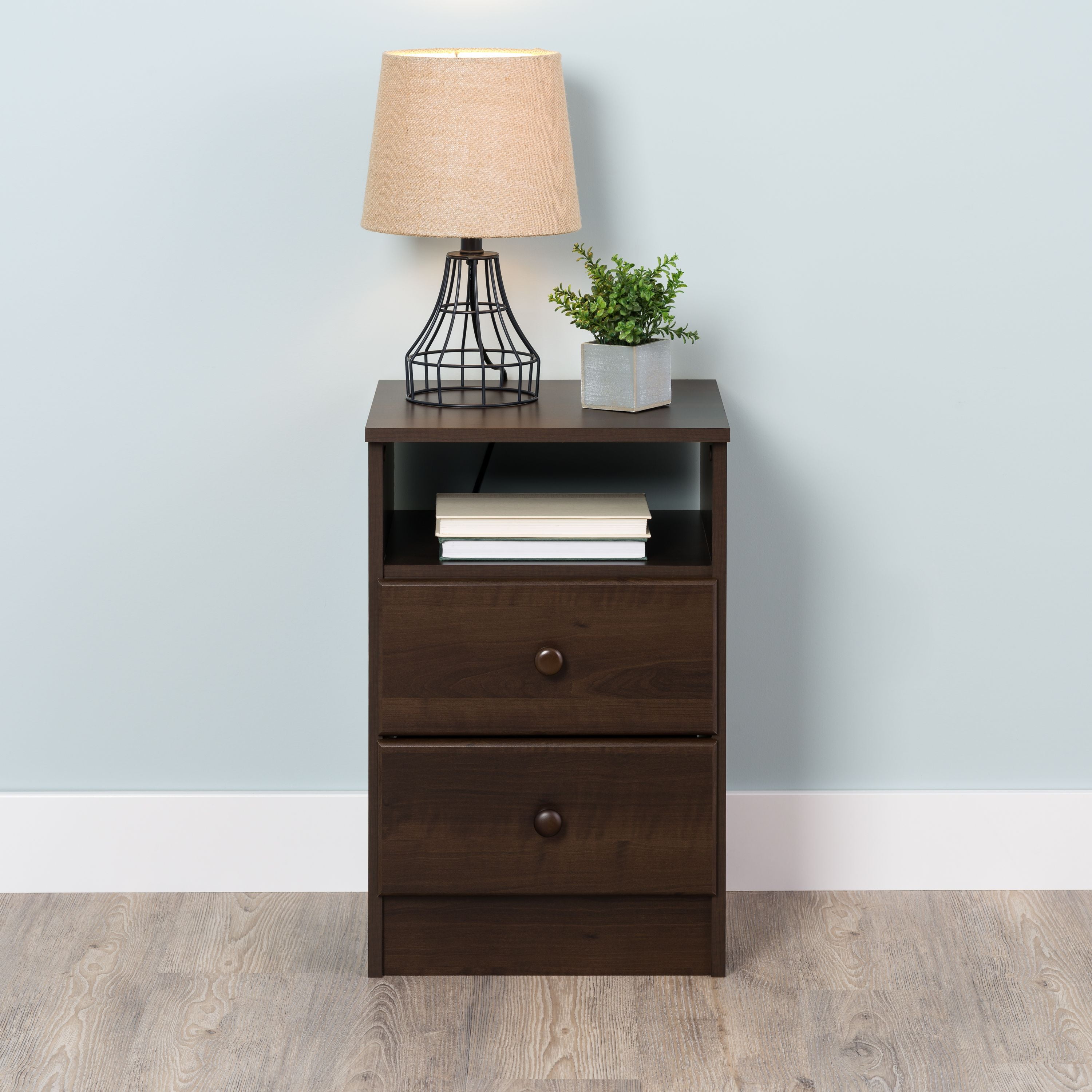 Prepac Astrid 2-Drawer Nightstand, Rich Espresso - Image 4