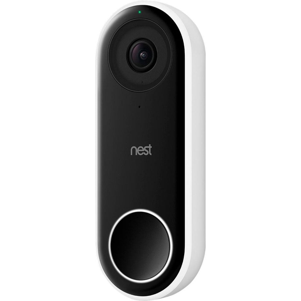 Google Nest Hello Wi-Fi Wired HD Video Doorbell, White - Image 2
