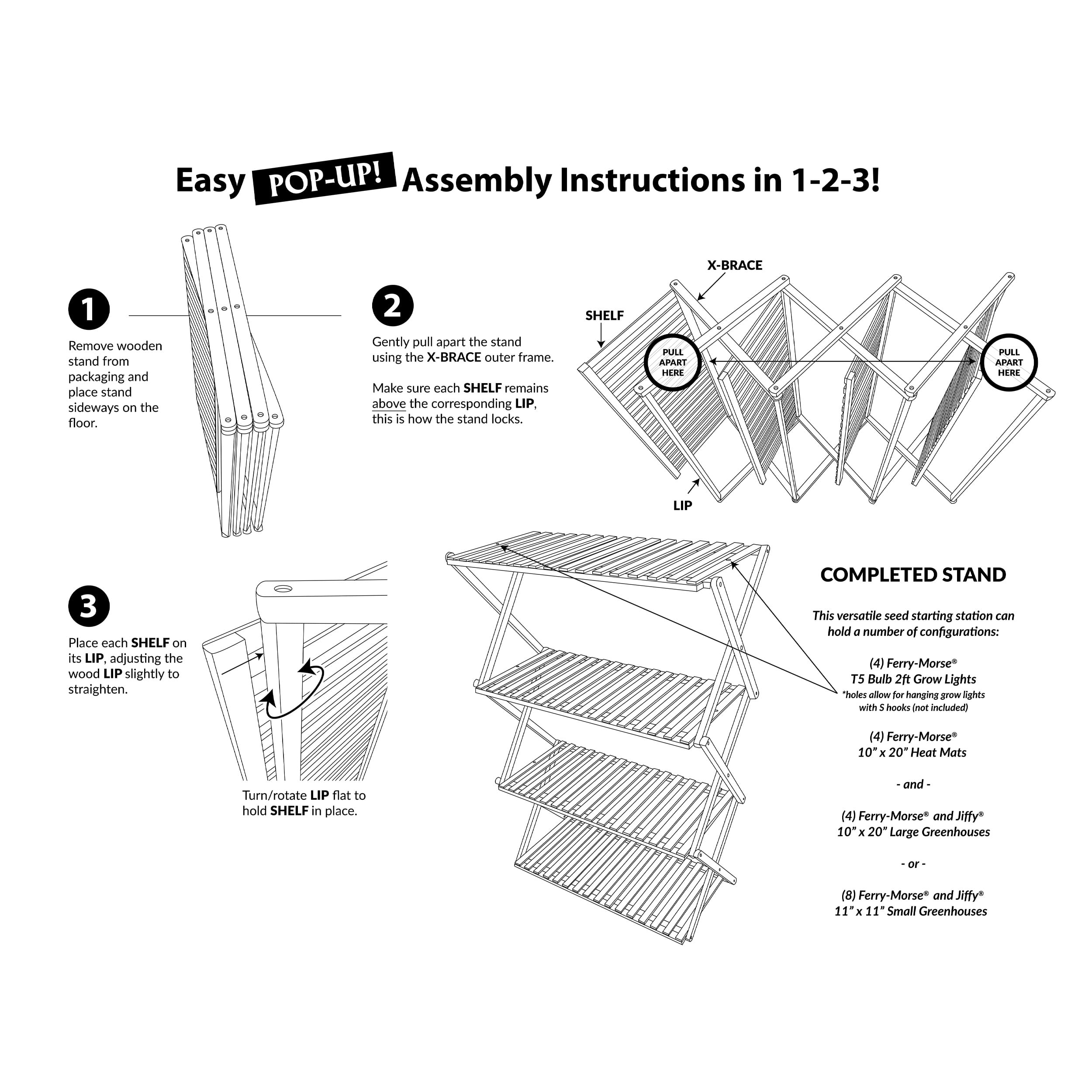 Ferry-Morse Indoor Multi-Tier Bamboo Plant Stand with Collapsible Design - Image 9
