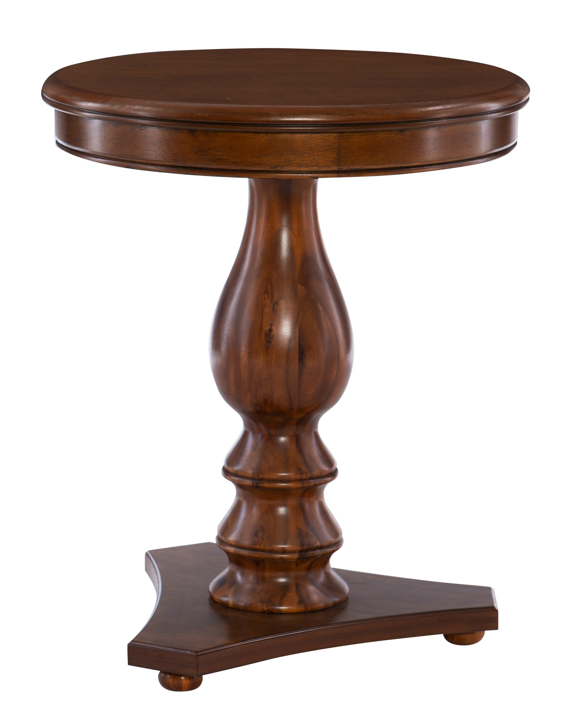 Powell Stanton Pedestal Accent Side Table, Brown - Image 10