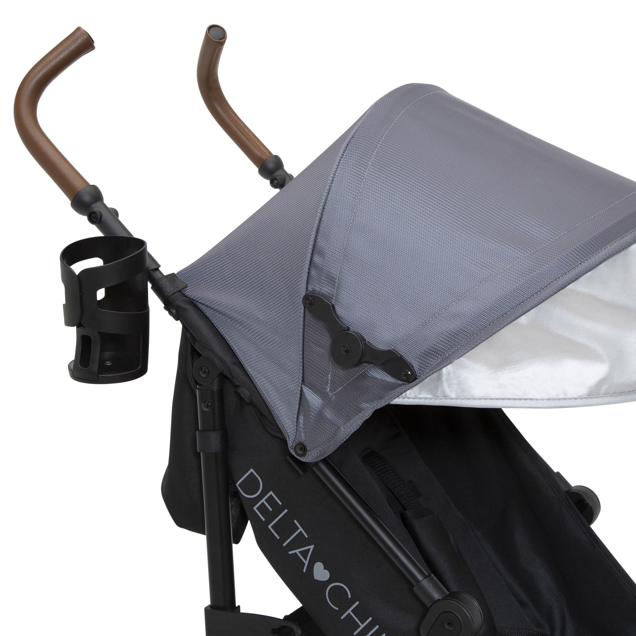 Delta Children 365 Plus Lightweight Travel Stroller, Iron - Image 10