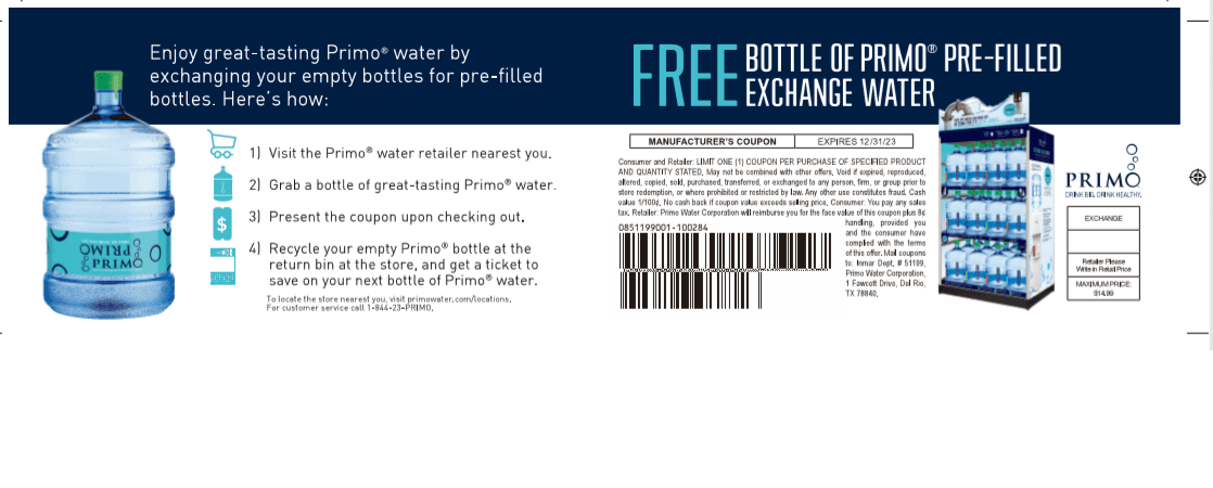 Primo® Water Dispenser Top Loading, Hot/Cold Temperature, White - Image 7