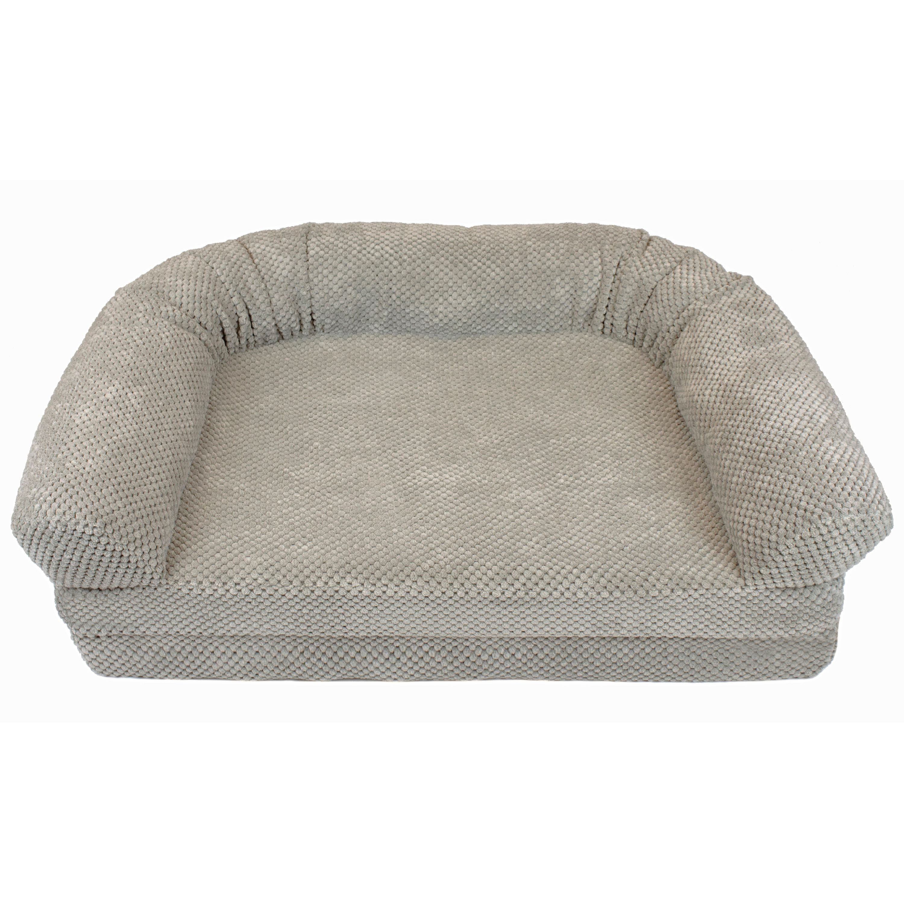 Precious Tails Chenille Round Sofa Fold Out Orthopedic Dog Bed - Image 4