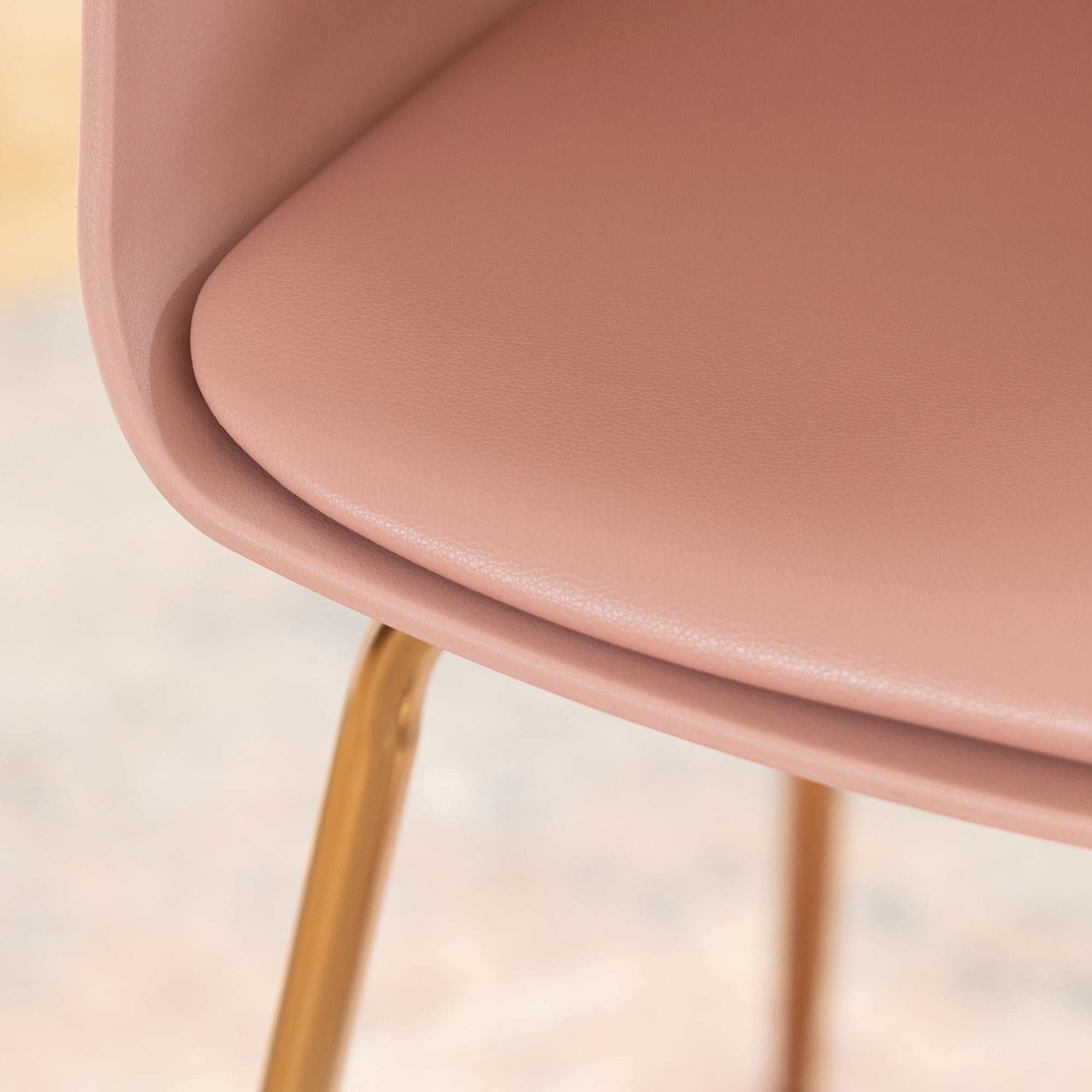 Flam Dining Chairs - Set of 2-Pink and Gold-South Shore - Image 2