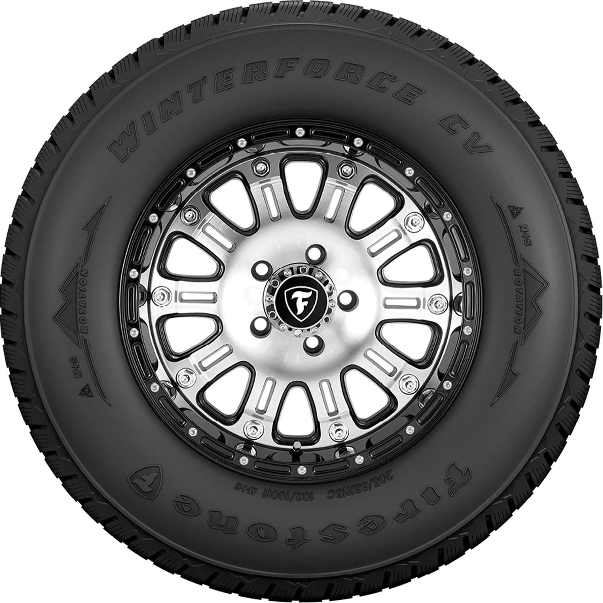 Firestone Winterforce CV Winter 225/75R16C 121/120R E Light Truck Tire - Image 5