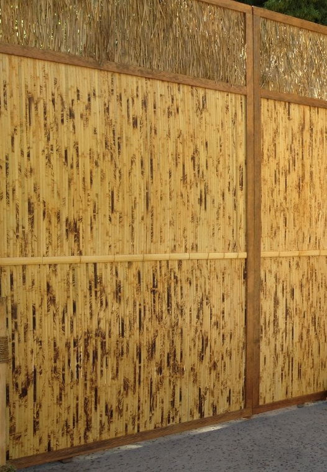 Backyard X-Scapes 4 ft H x 8 ft L Bamboo Wall Panel Tortoise - Image 3