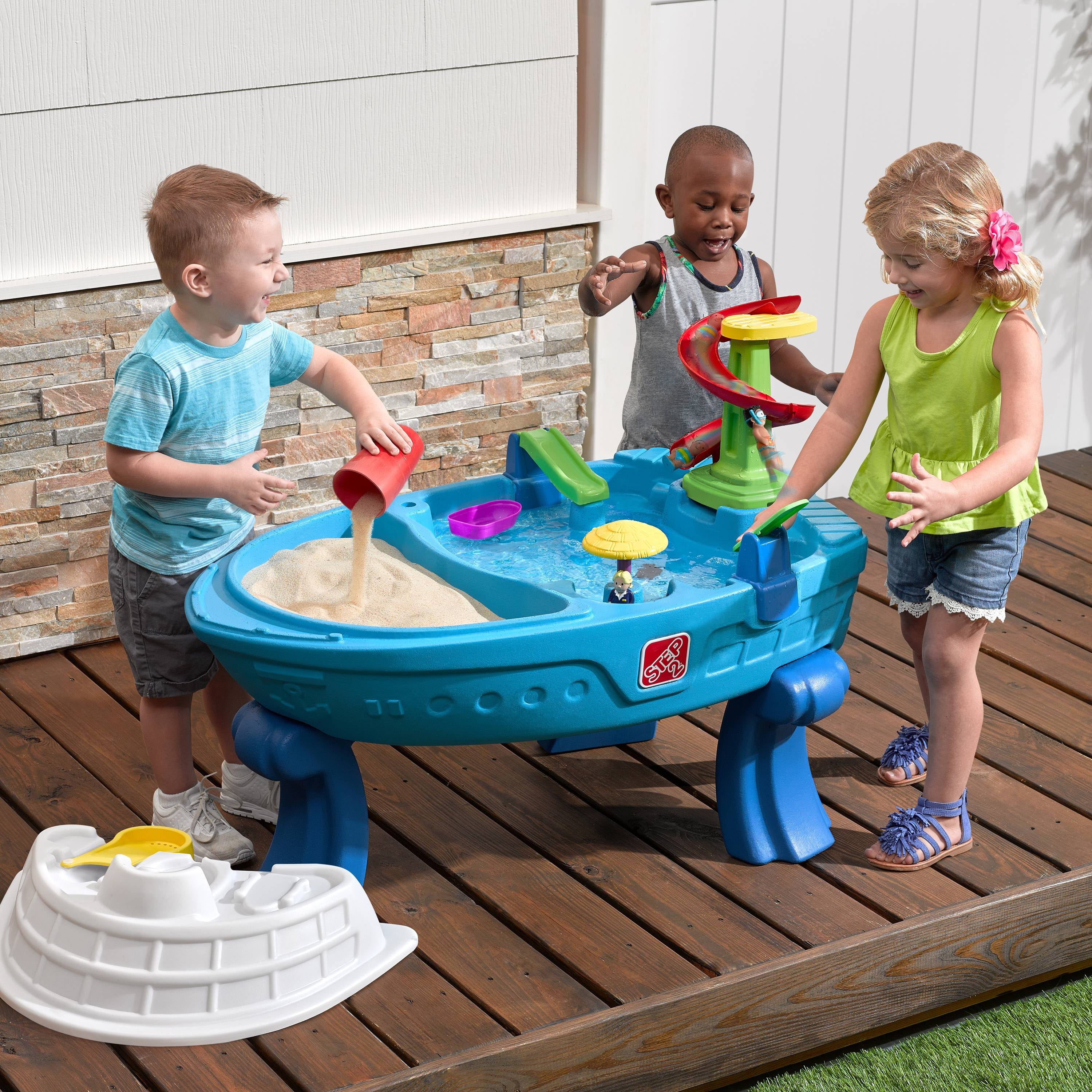 Step2 Fiesta Cruise Sand Table & Water Table for Kids with 10-piece Playset - Image 3