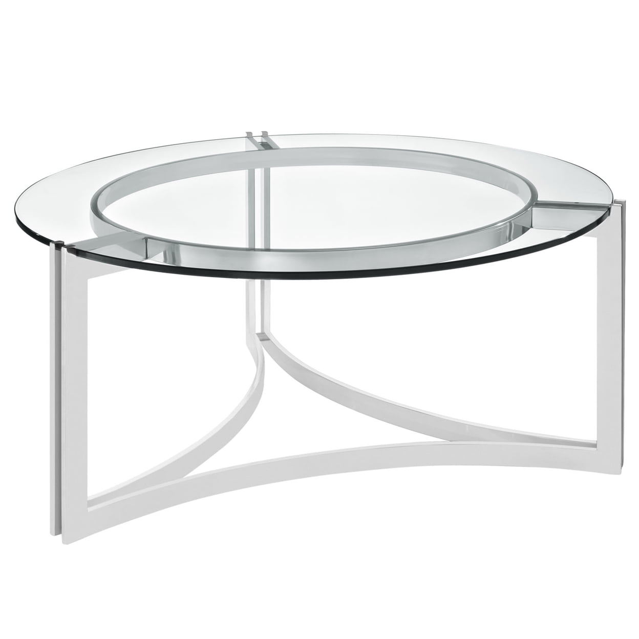 Silver Signet Stainless Steel Coffee Table - Image 2