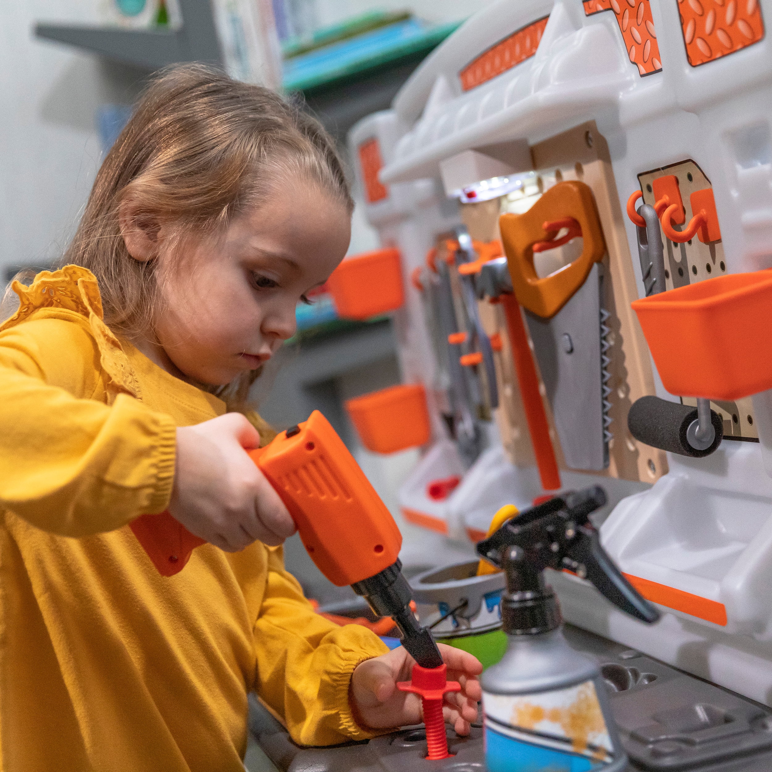 Step2 Big Builders Pro Workshop Multicolor Tool Bench, 27.50" x 34", 19 lb - Image 9