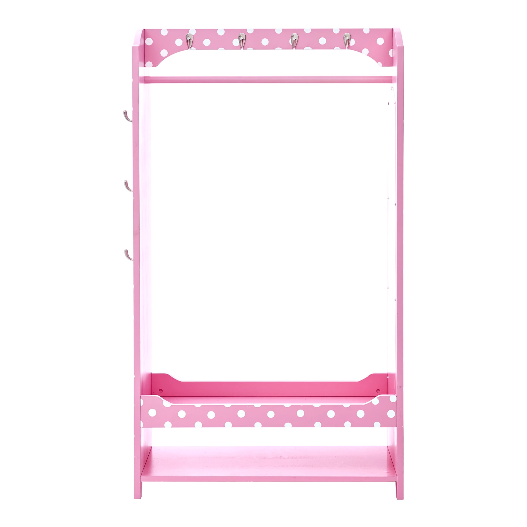 Fantasy Fields Polka Dot Prints Bella Wooden Open Armoire, Pink - Image 6