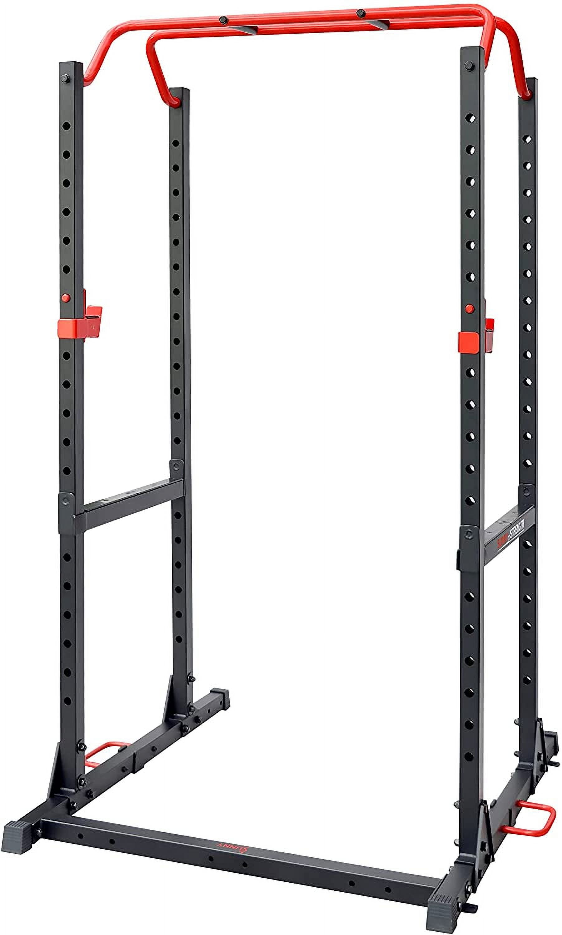 Sunny Health & Fitness 1000LB Capacity Multi-Function Adjustable Weight Cage Power Rack - Image 8