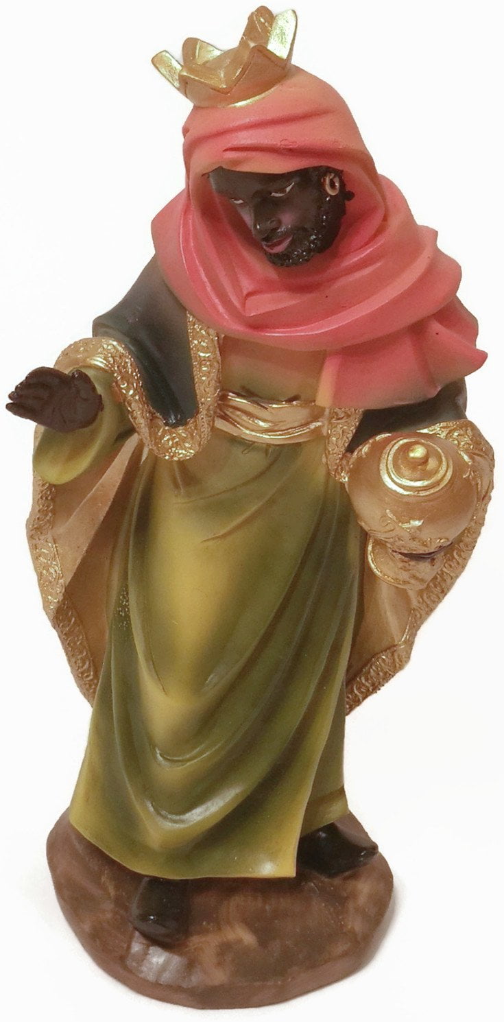 Faithful Treasure 12 inch tall 11 Piece Set of Large Nativity Scene Figurines for Christmas Decoration - Image 12